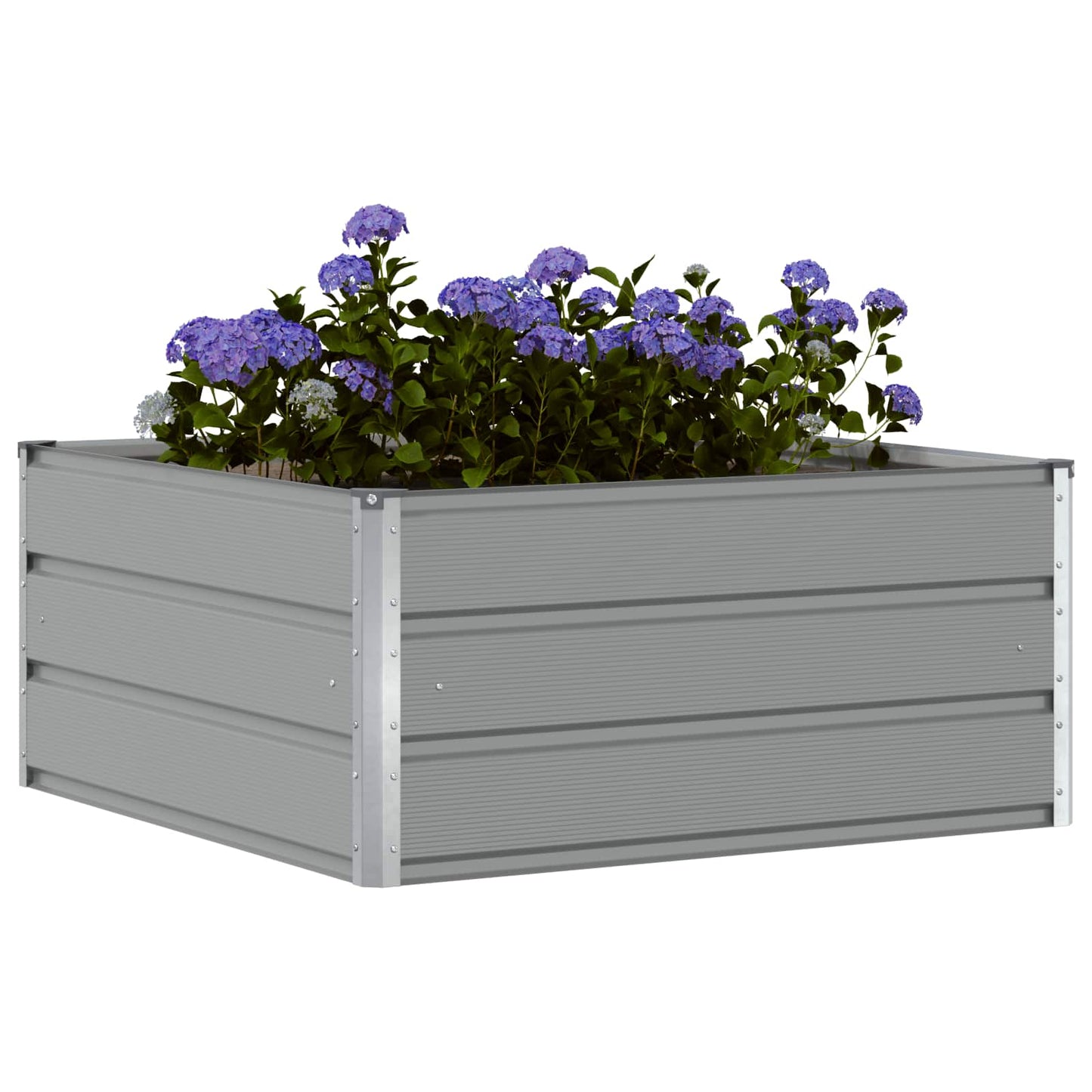 Plantekassed Lysegrå 100 x 100 x 45 cm Stål