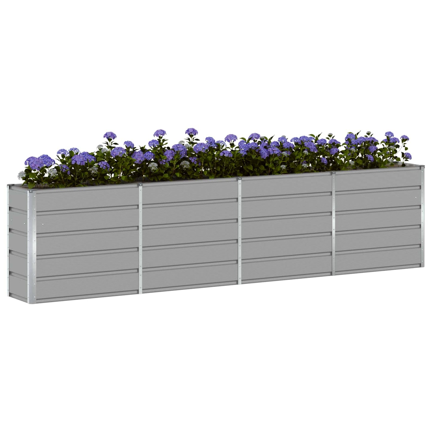 Plantekassed Lysegrå 320 x 40 x 75 cm Stål