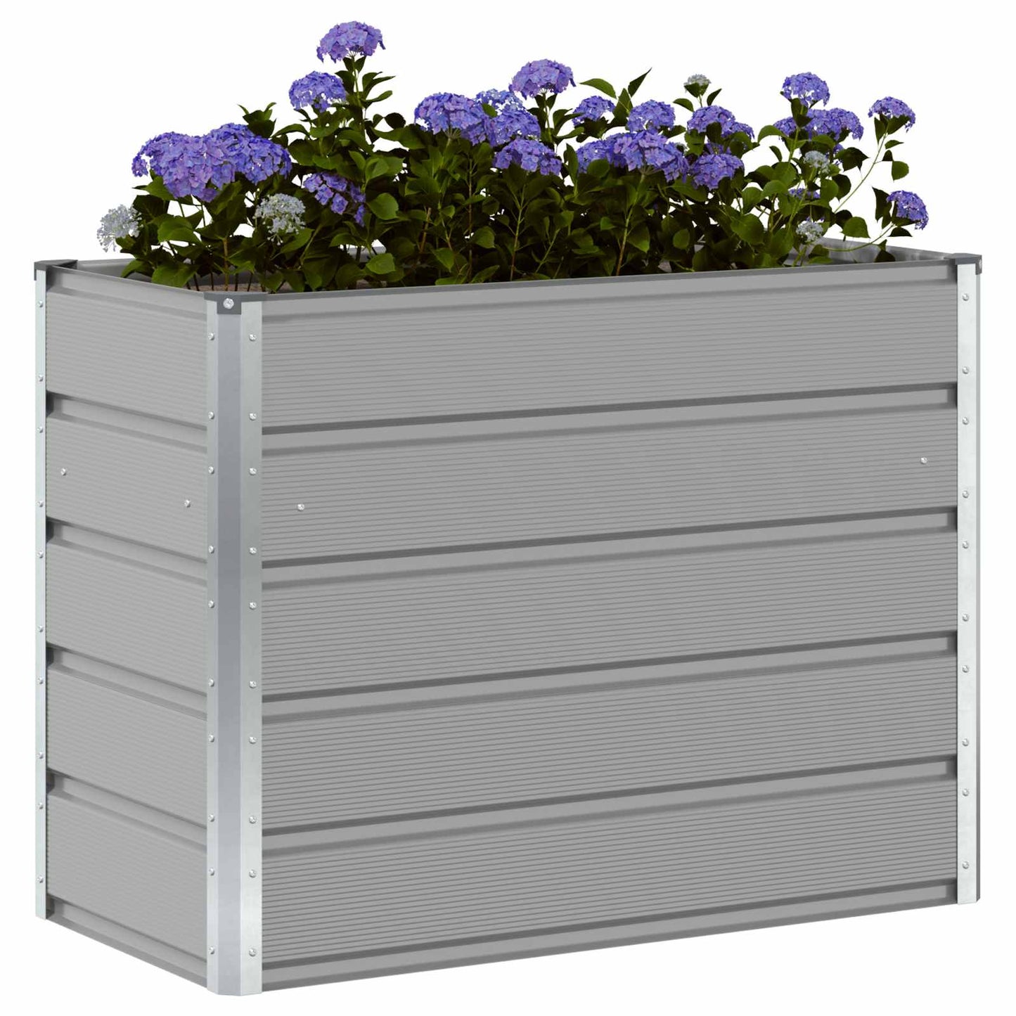 Plantekassed Lysegrå 100 x 50 x 77 cm Galvanisert Stål