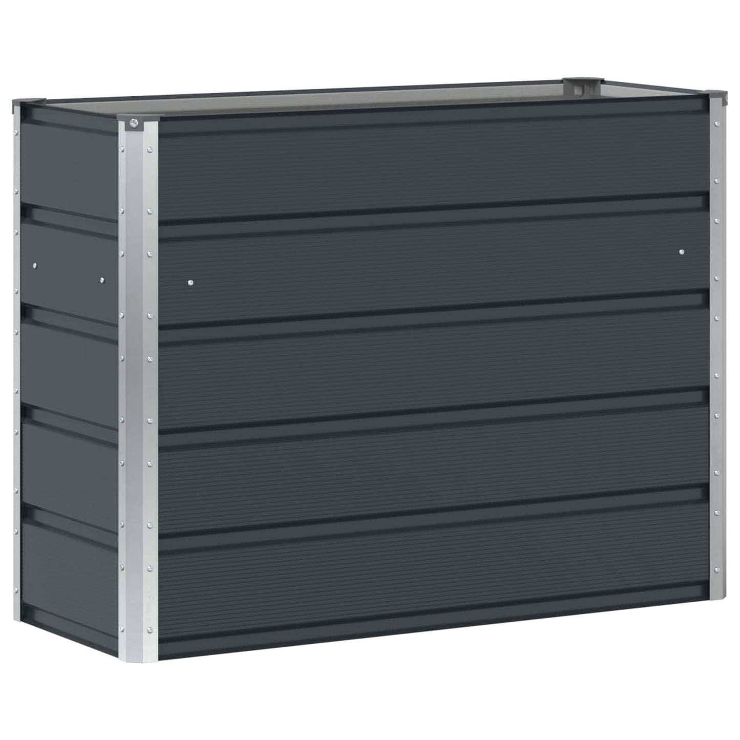 Plantekassed Antrasitt 100 x 40 x 75 cm Stål