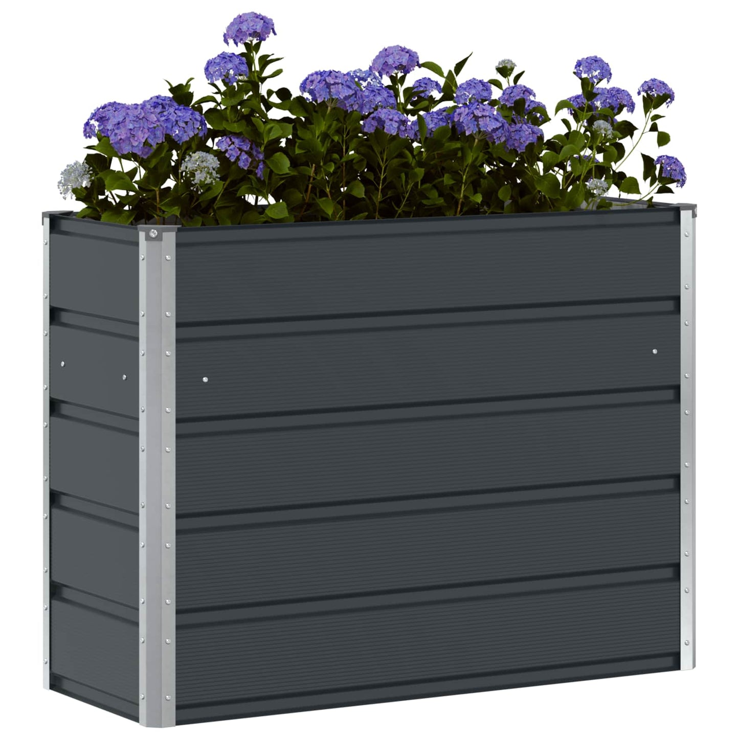 Plantekassed Antrasitt 100 x 40 x 75 cm Stål