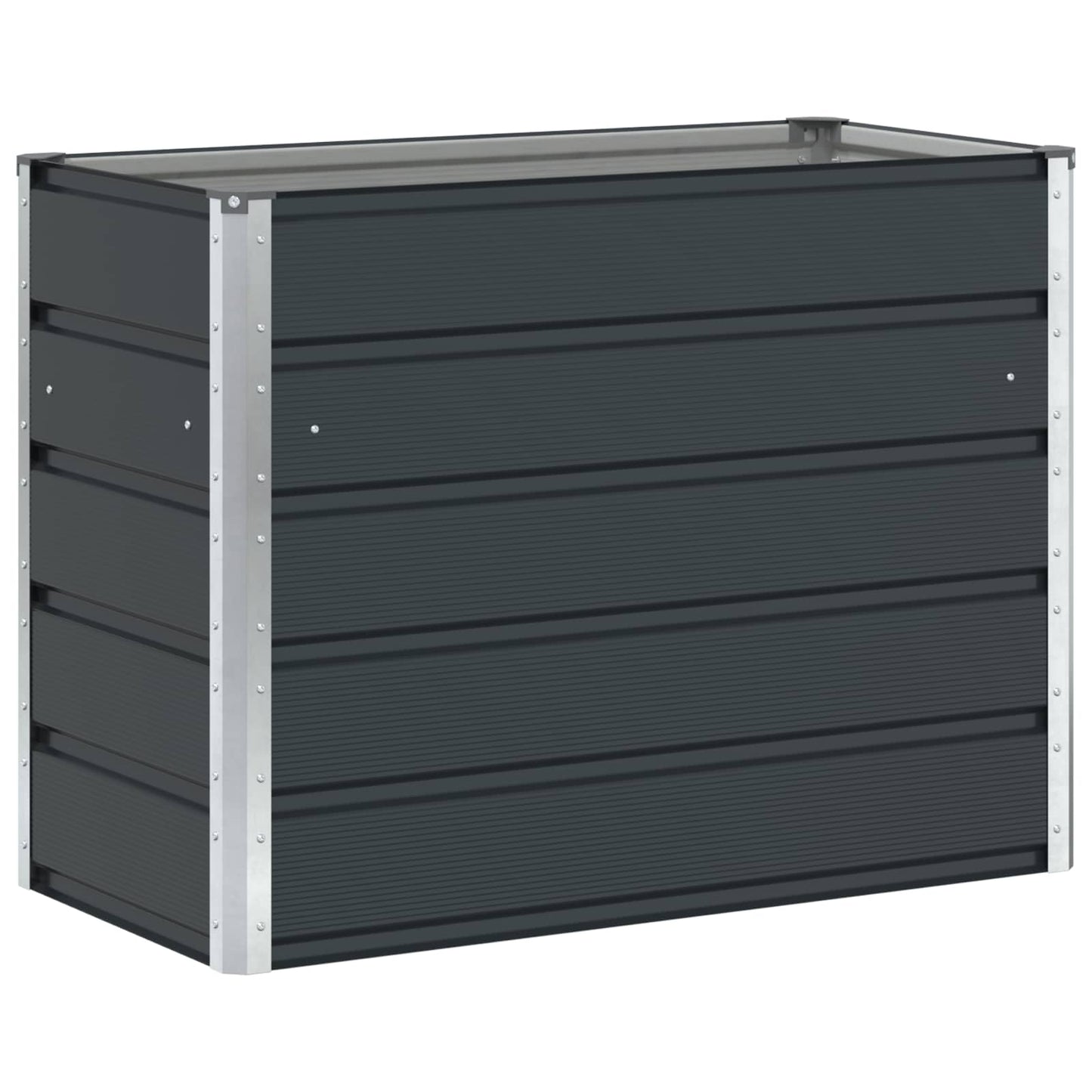 Plantekassed Antrasitt 100 x 50 x 75 cm Galvanisert Stål
