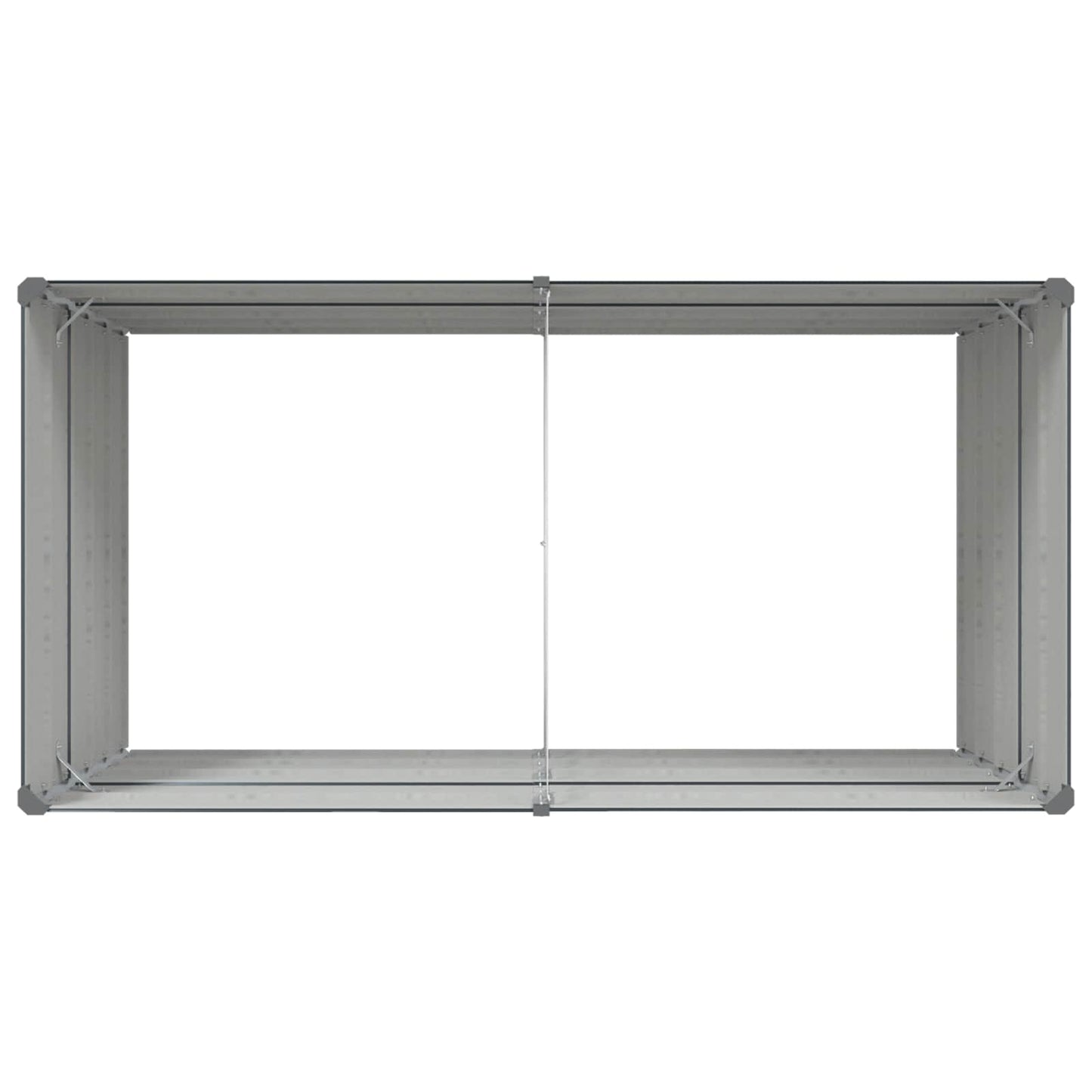 Plantekassed Antrasitt 195 x 100 x 75 cm Galvanisert stål