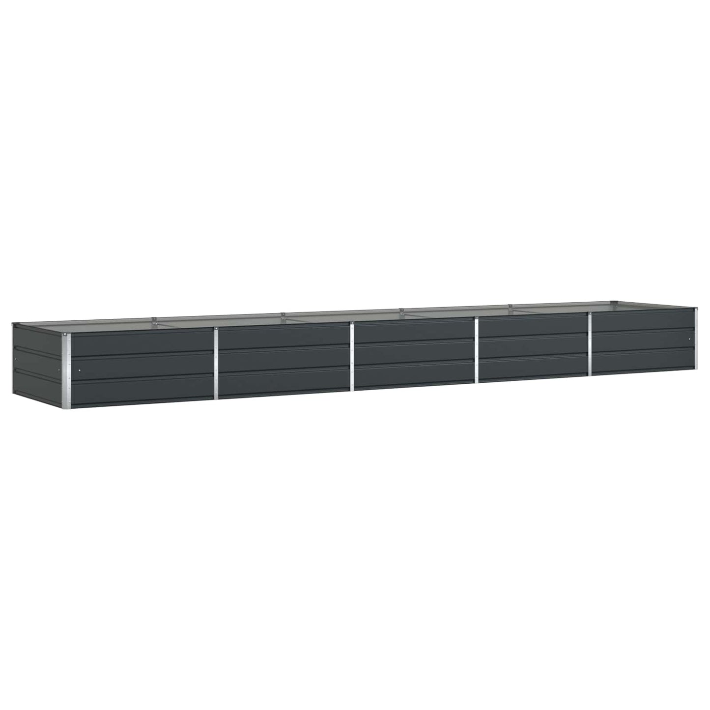 Plantekassed Antrasitt 480 x 100 x 45 cm Galvanisert Stål