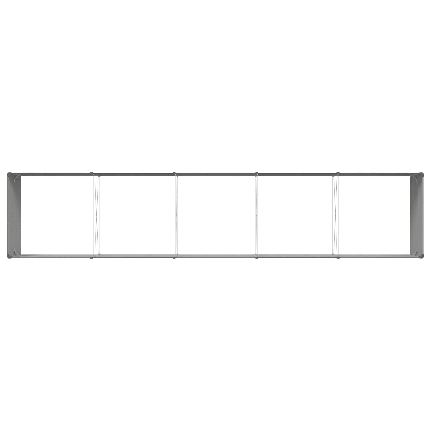 Plantekassed Antrasitt 480 x 100 x 45 cm Galvanisert Stål