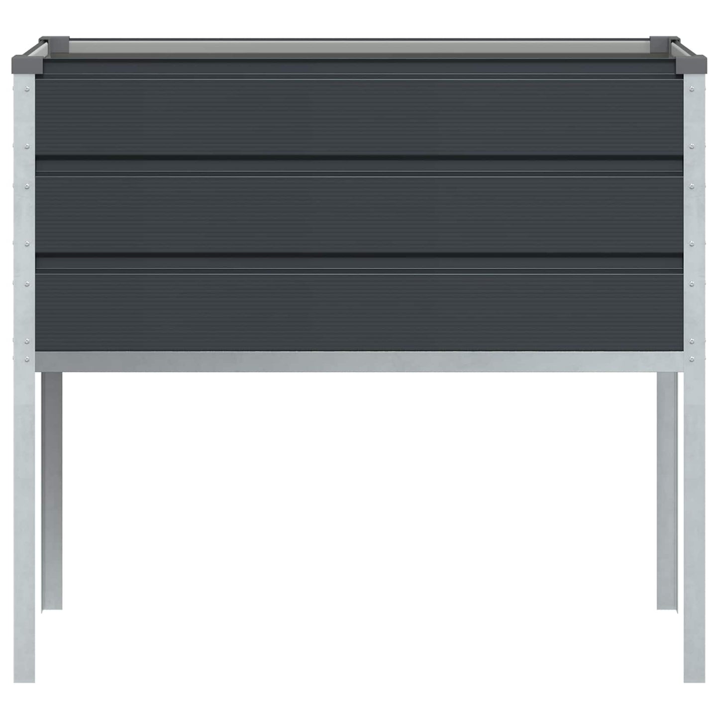 Plantekassed Antrasitt 100 x 45 x 90 cm Galvanisert Stål