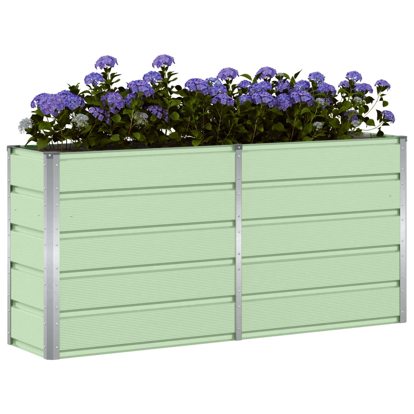 Plantekassed grønn 160 x 40 x 75 cm Stål