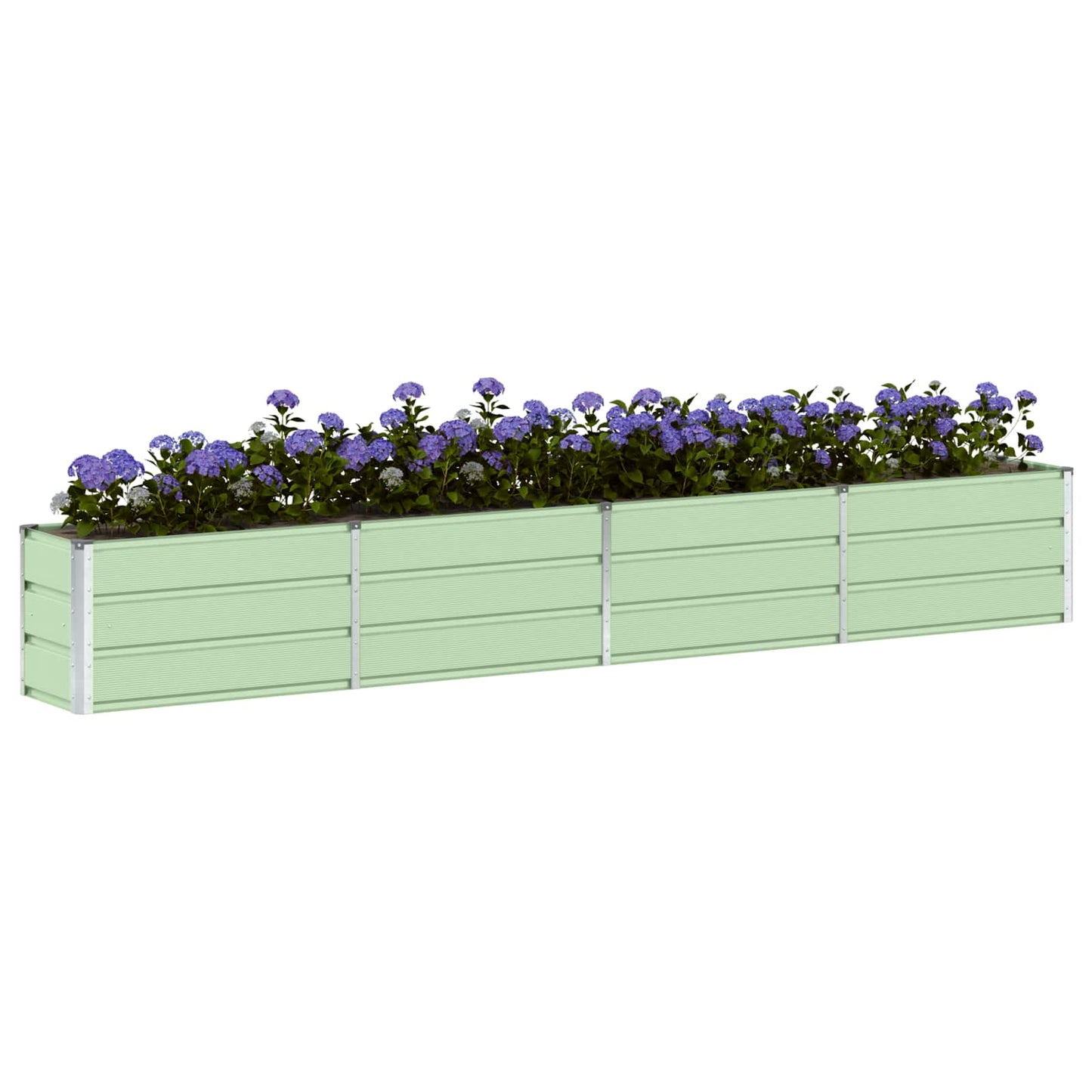 Plantekassed grønn 320 x 40 x 45 cm Stål