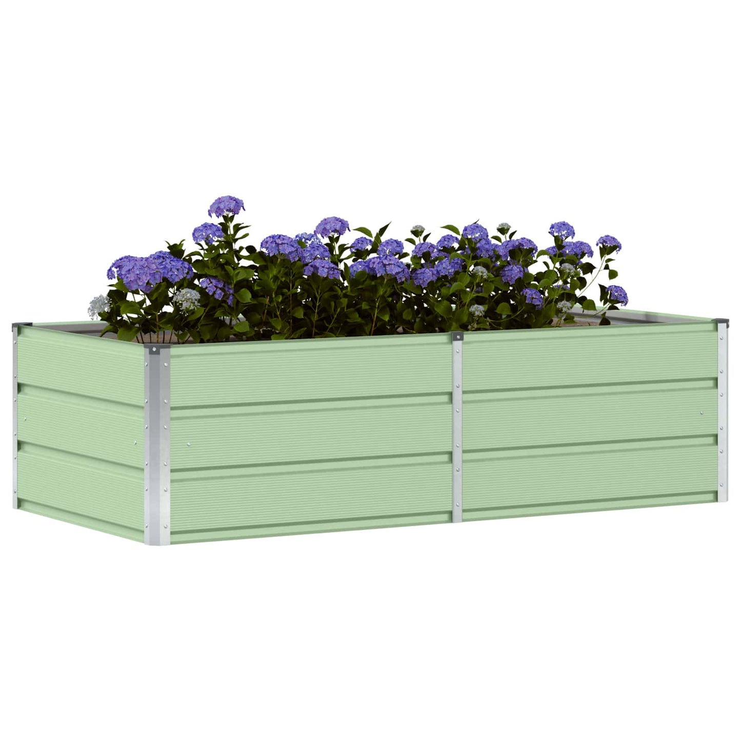 Plantekassed grønn 160 x 80 x 45 cm Stål