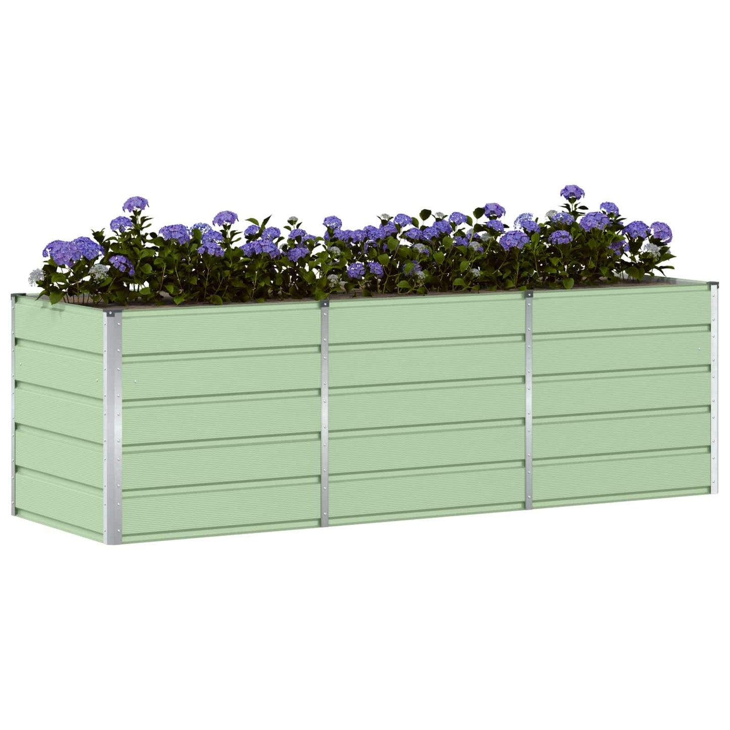 Plantekassed grønn 240 x 80 x 75 cm Stål