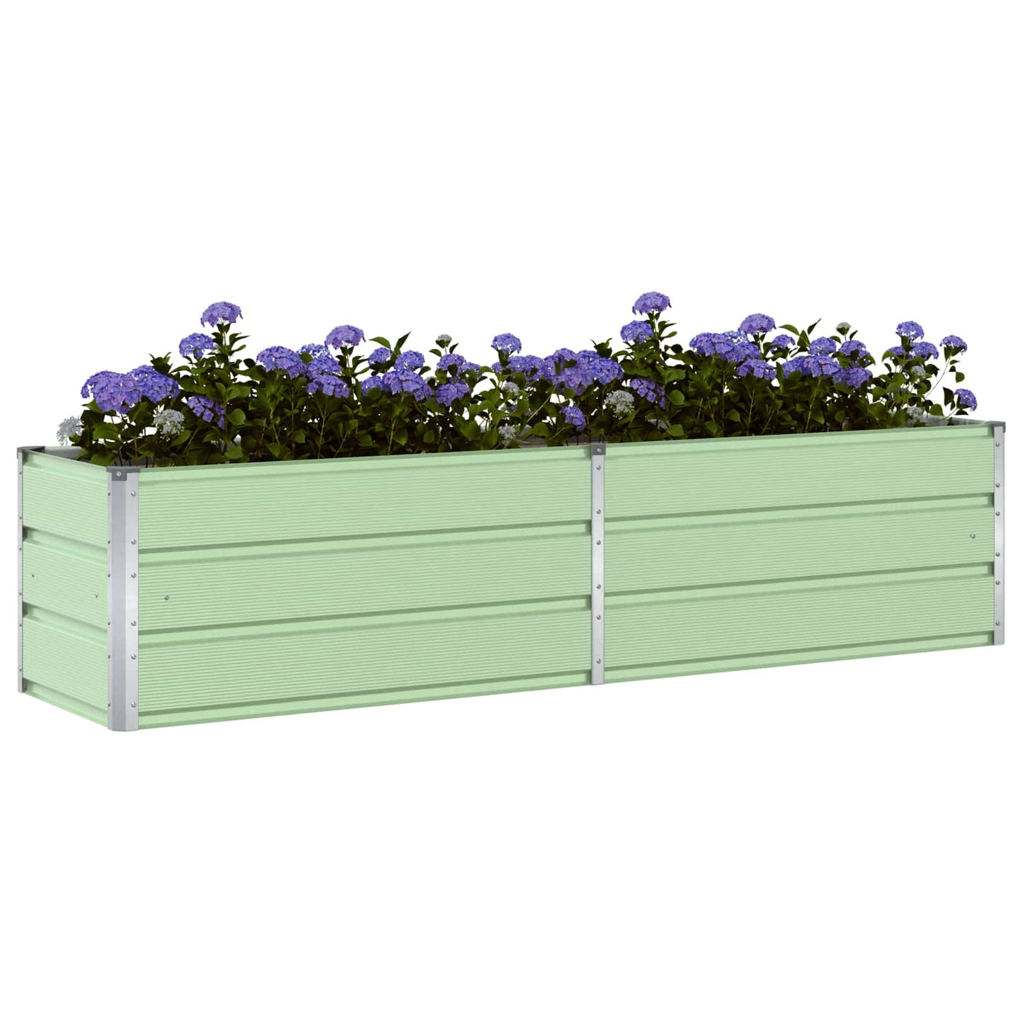 Plantekassed Pastellgrønn 195 x 50 x 45 cm Galvanisert Stål