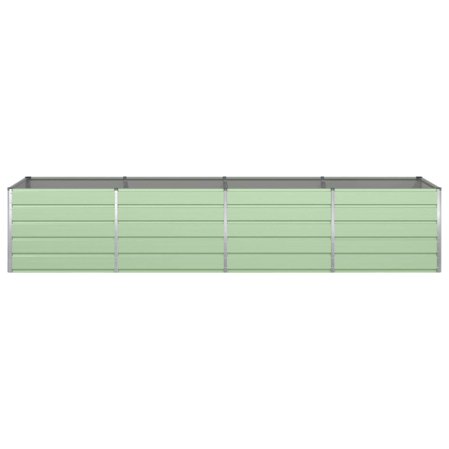 Plantekassed Pastellgrønn 385 x 100 x 75 cm Galvanisert Stål