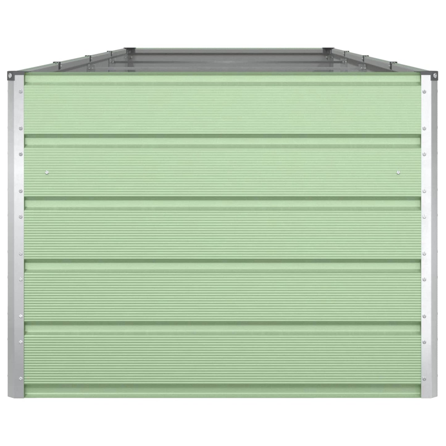 Plantekassed Pastellgrønn 385 x 100 x 75 cm Galvanisert Stål