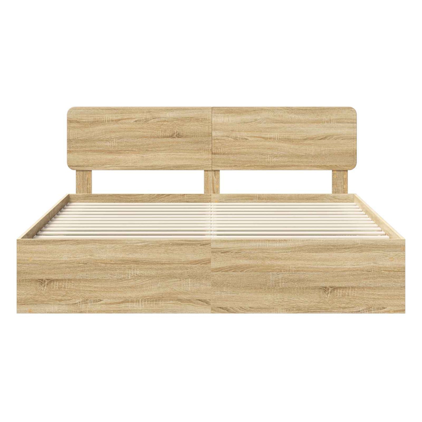 Sengestamme med hodegjerde Sonoma 200 x 200 cm Massiv furu