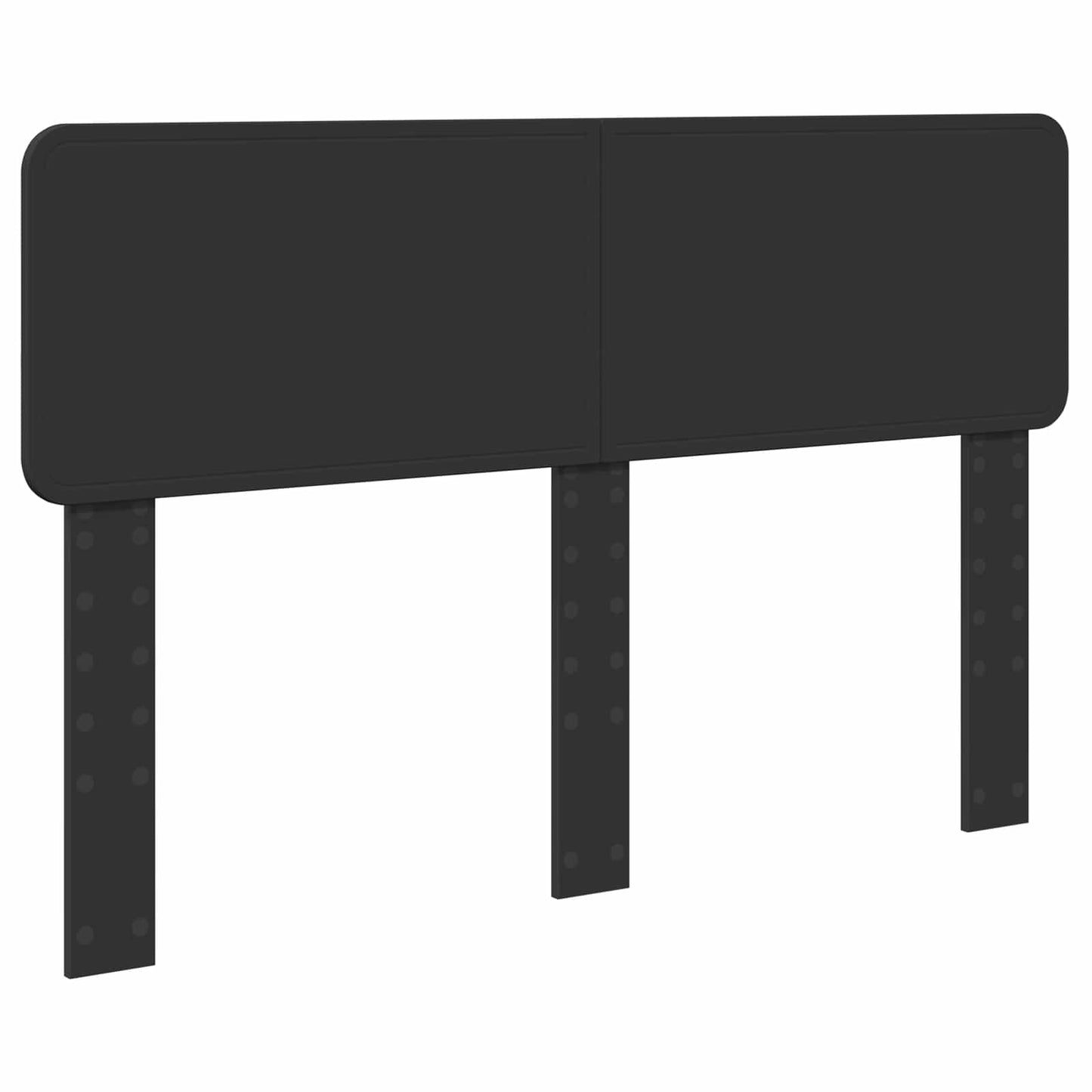Sengestamme med hodegjerde Svart 160 x 200 cm Massiv furu