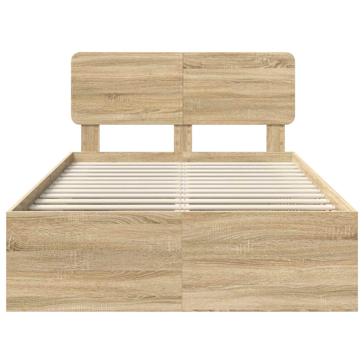Sengestamme med hodegjerde Sonoma 120 x 190 cm Massiv furu
