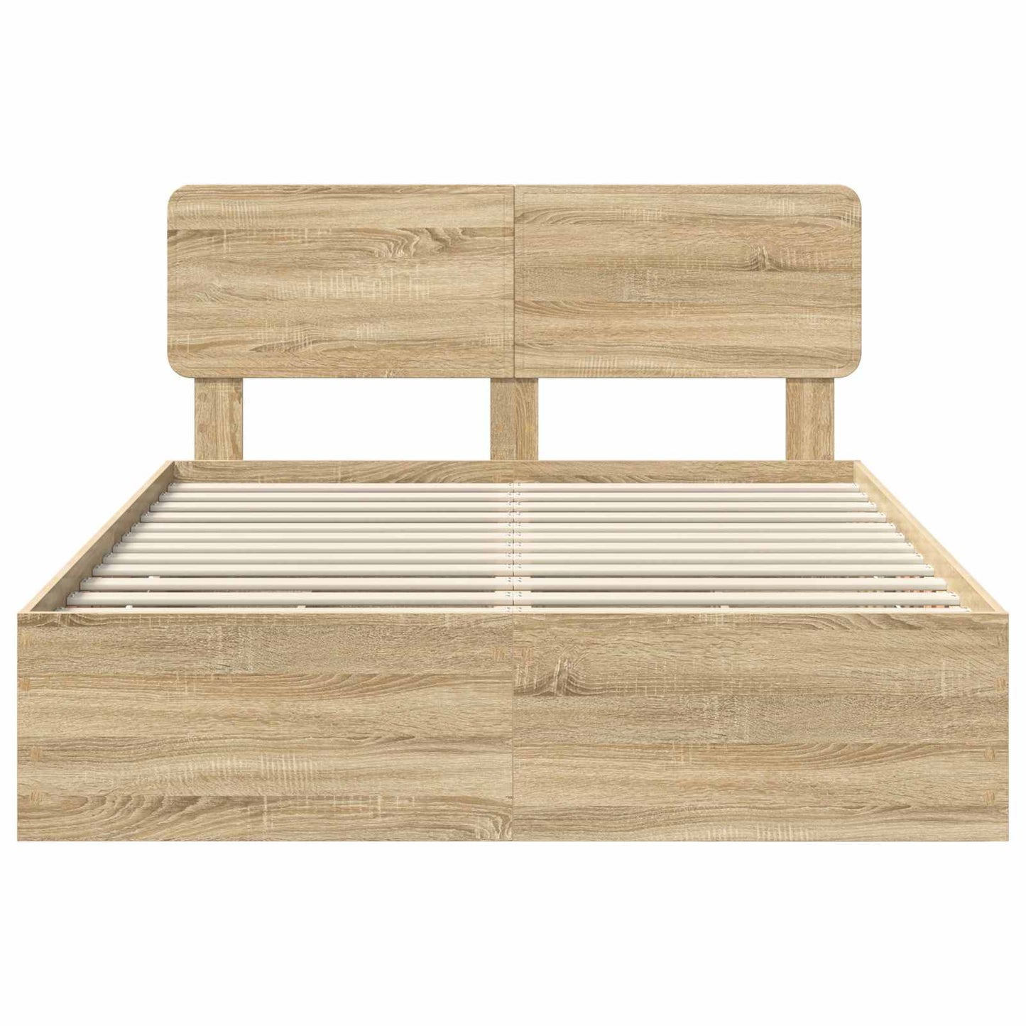 Sengestamme med skuff Sonoma eik 160 x 200 cm Konstruert tre