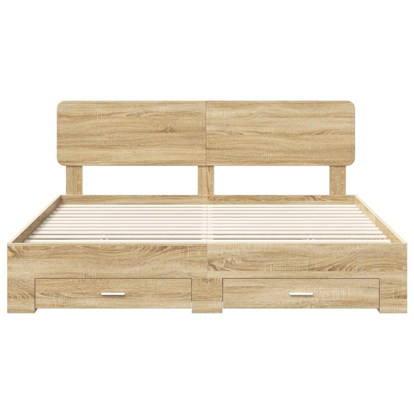 Sengestamme med skuff Sonoma eik 200 x 200 cm Konstruert tre