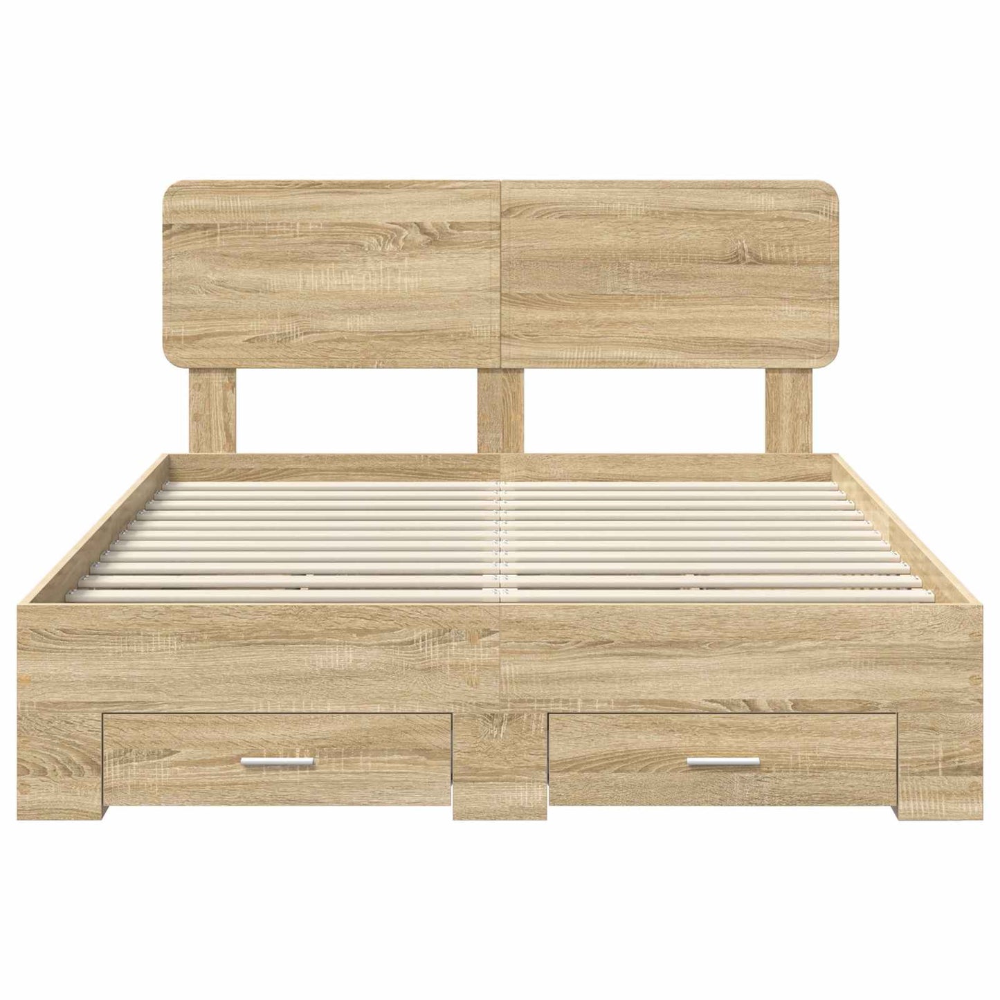 Sengestamme med skuff Sonoma eik 150 x 200 cm Konstruert tre