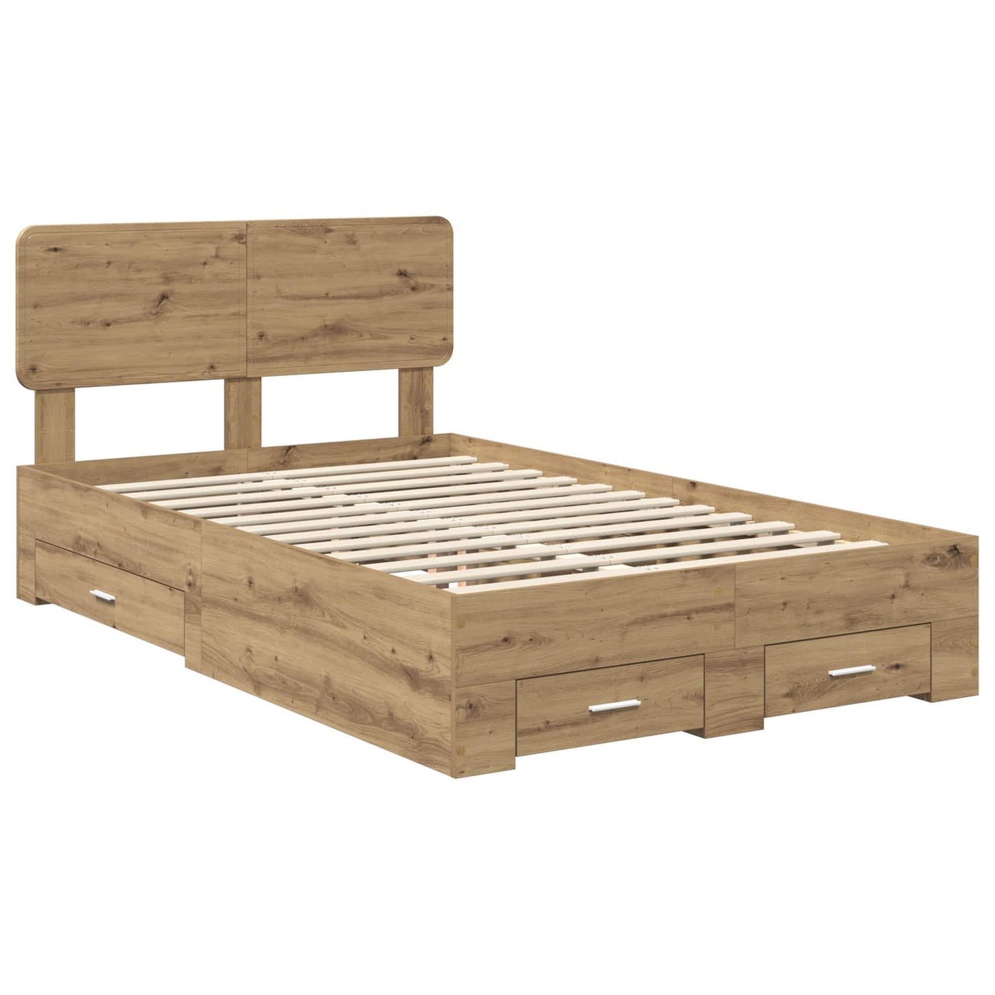 Sengestamme med skuff Artisan Eik 120 x 190 cm Konstruert tre