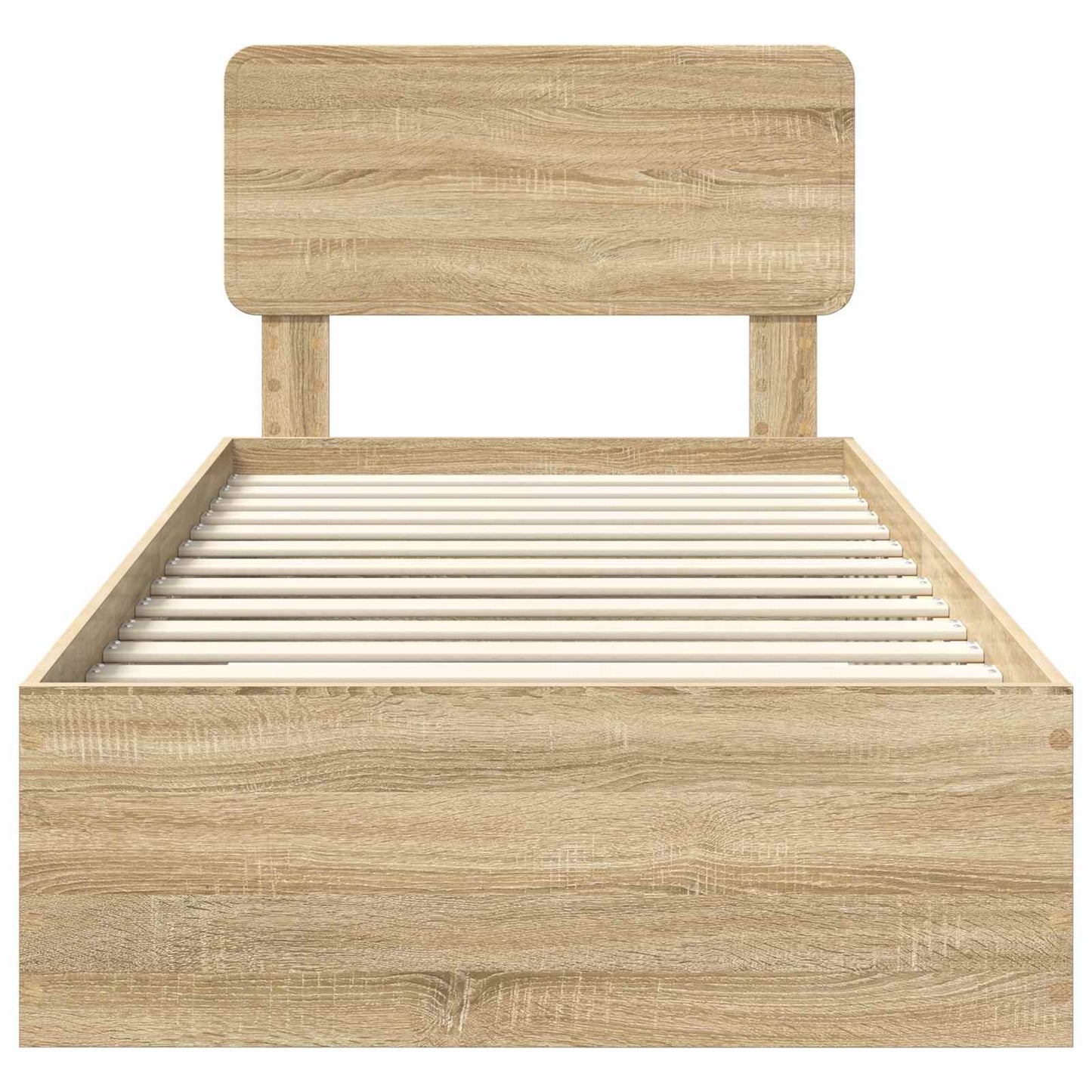 Sengestamme med skuff Sonoma eik 100 x 200 cm Konstruert tre