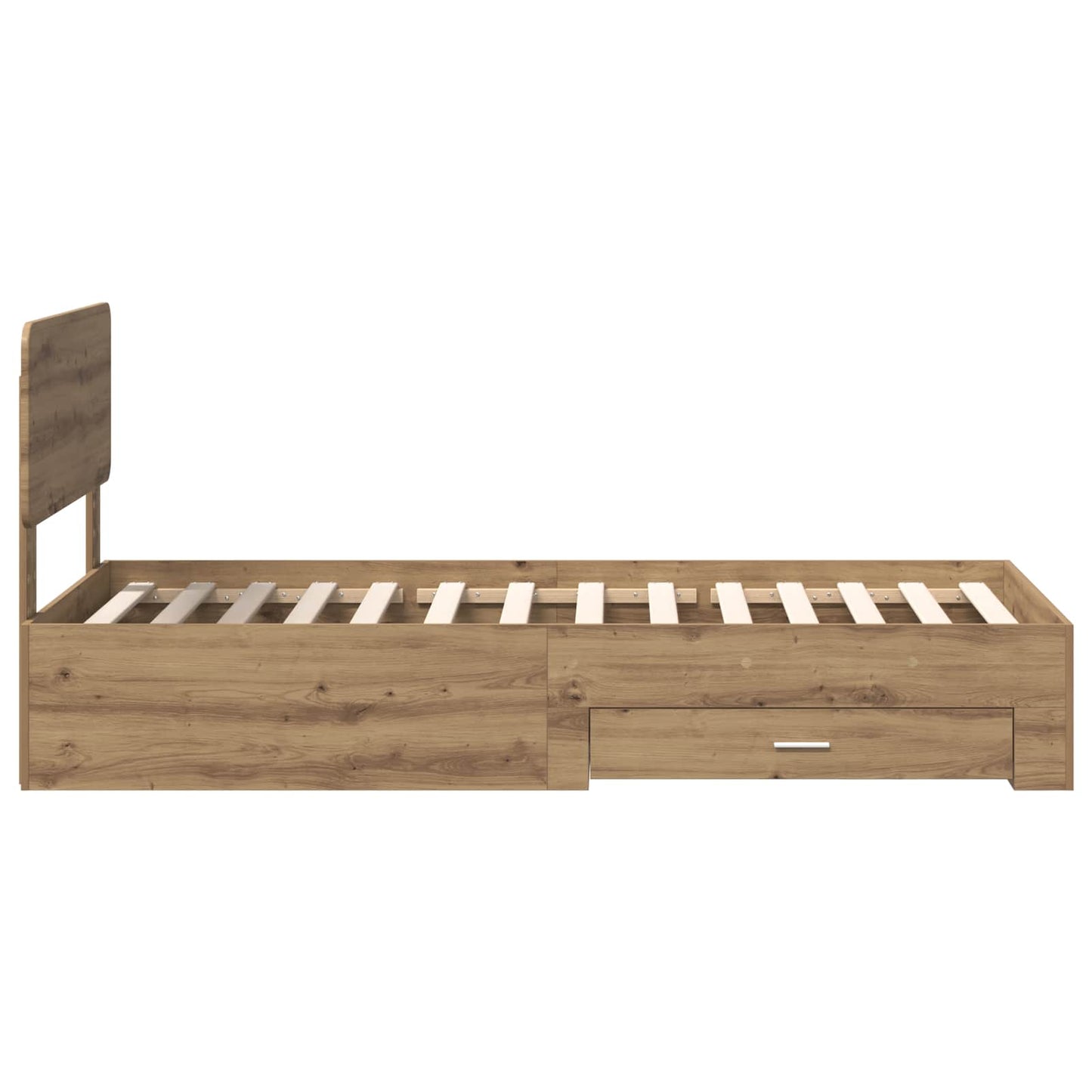 Sengestamme med skuff Artisan Eik 90 x 200 cm Konstruert tre