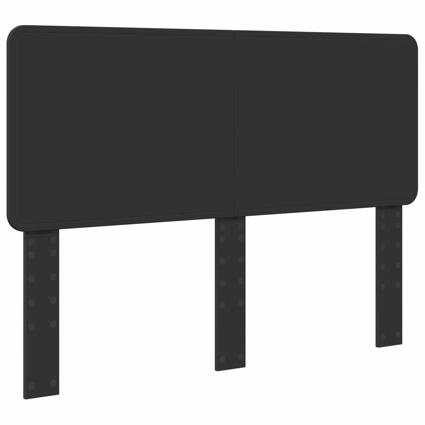 Sengestamme med hodegjerde Svart 160 x 200 cm Massiv furu
