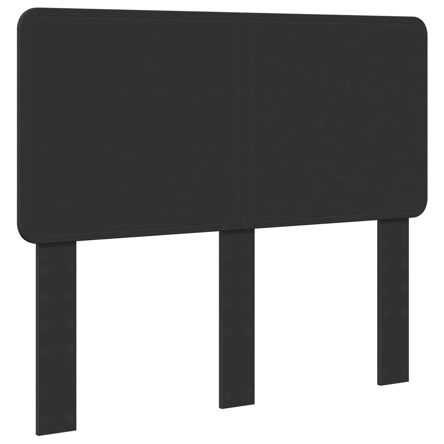 Sengestamme med hodegjerde Svart 135 x 190 cm Massiv furu