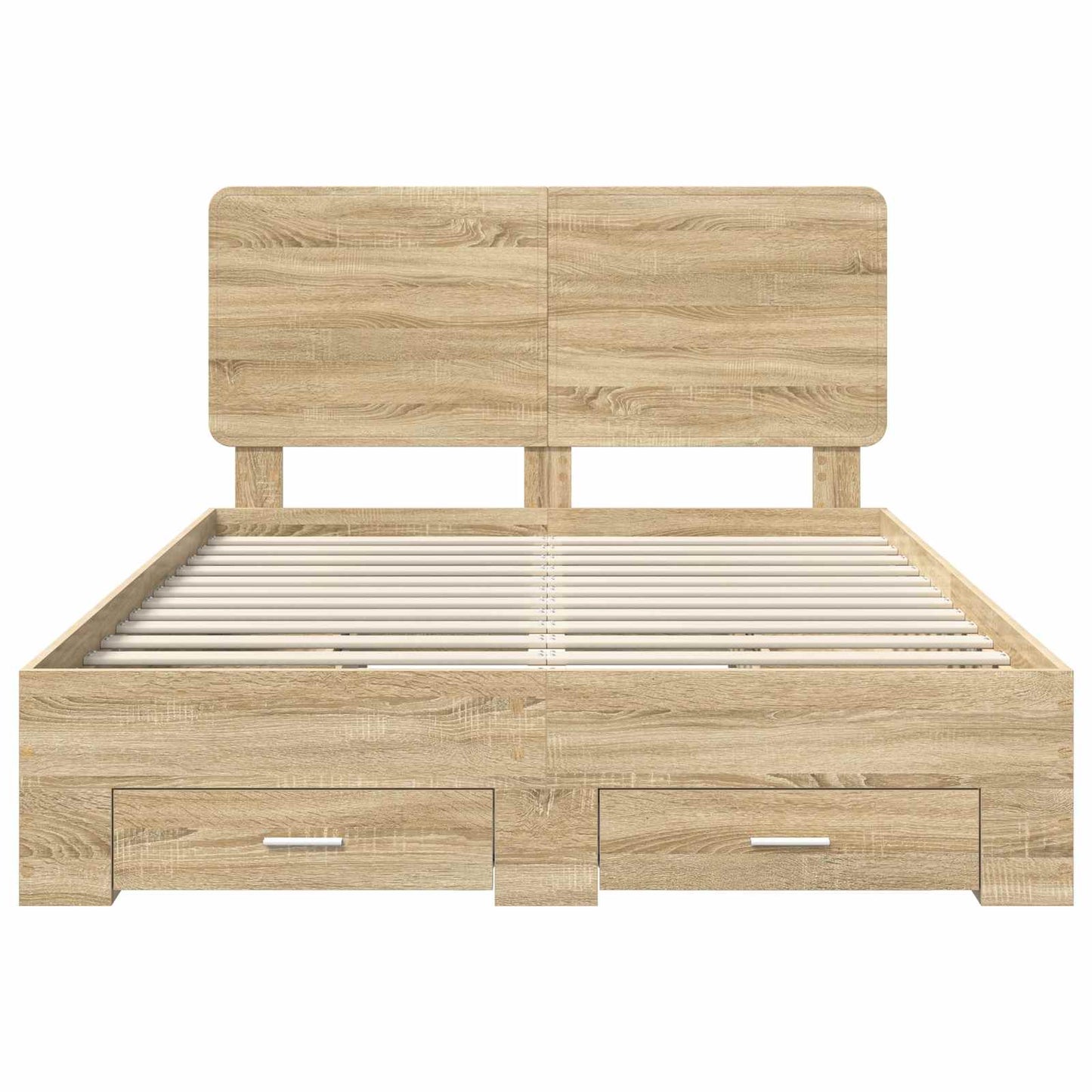 Sengestamme med skuff Sonoma eik 150 x 200 cm Konstruert tre
