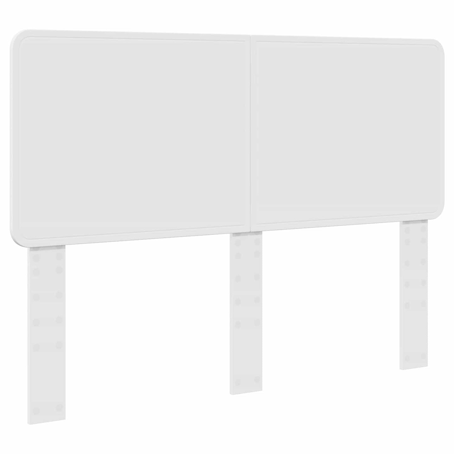 Sengestamme med hodegjerde Hvit 140 x 200 cm Konstruert tre