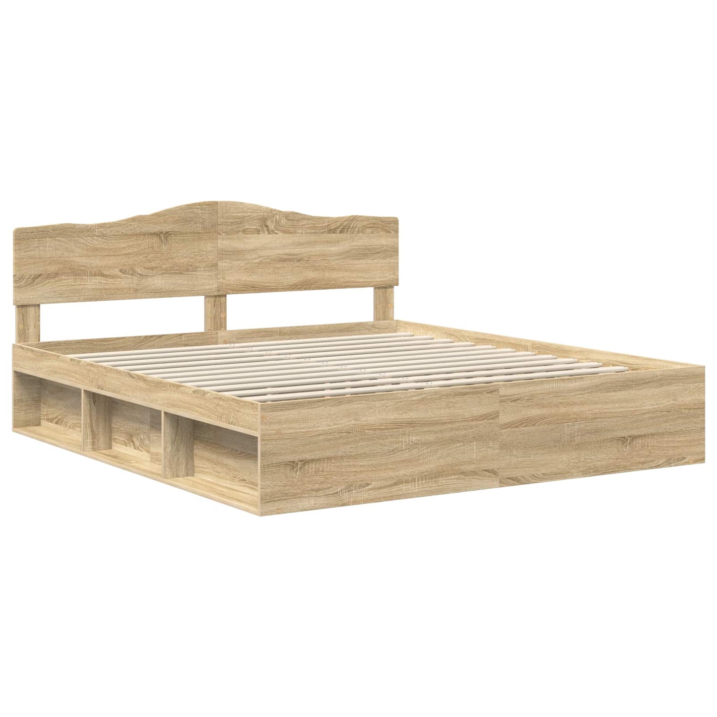 Sengestamme med hodegjerde Sonoma 200 x 200 cm Massiv furu