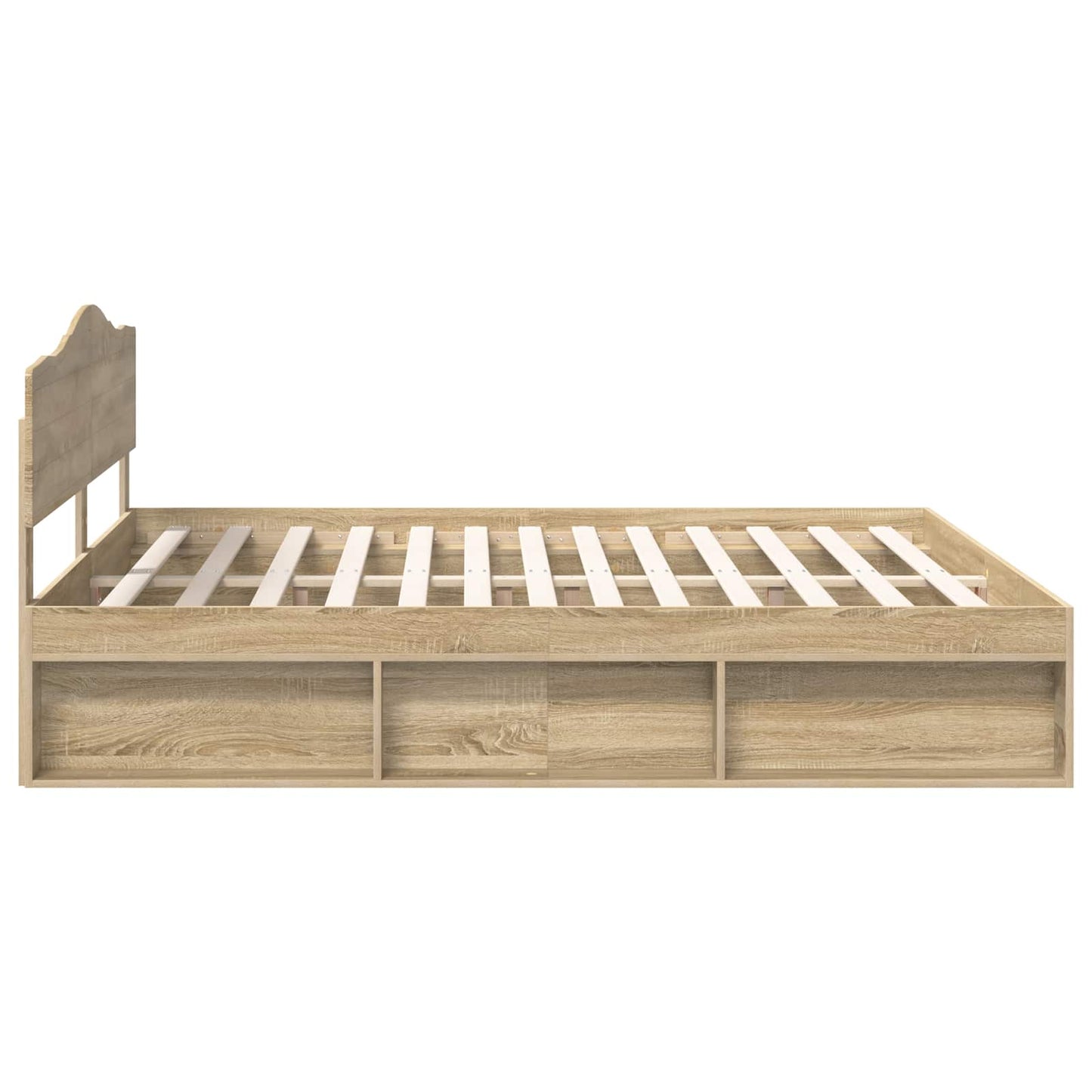 Sengestamme med hodegjerde Sonoma 200 x 200 cm Massiv furu