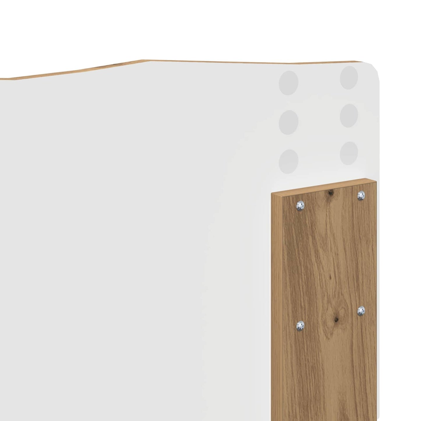 Sengestamme Kunstnerisk Eik 135 x 190 cm Massiv furu