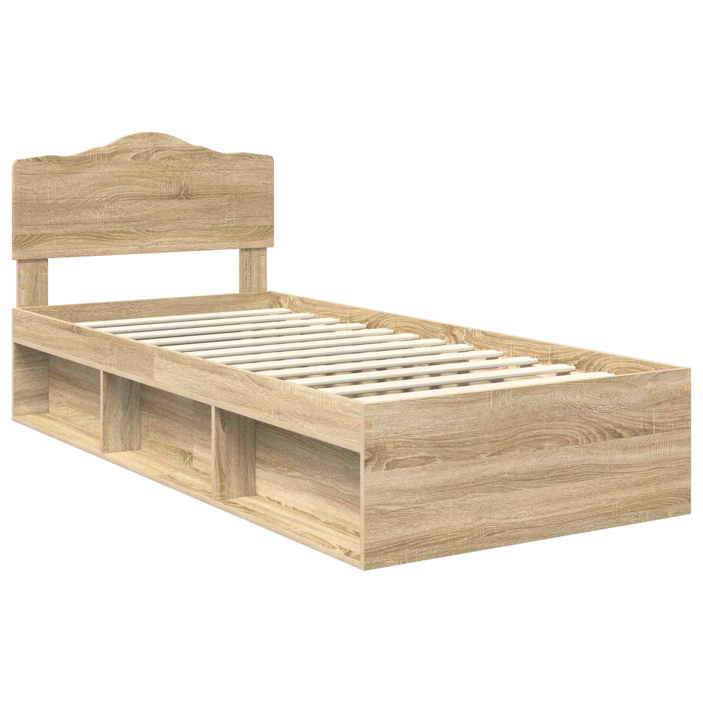 Sengestamme med hodegjerde Sonoma 90 x 190 cm Massiv furu