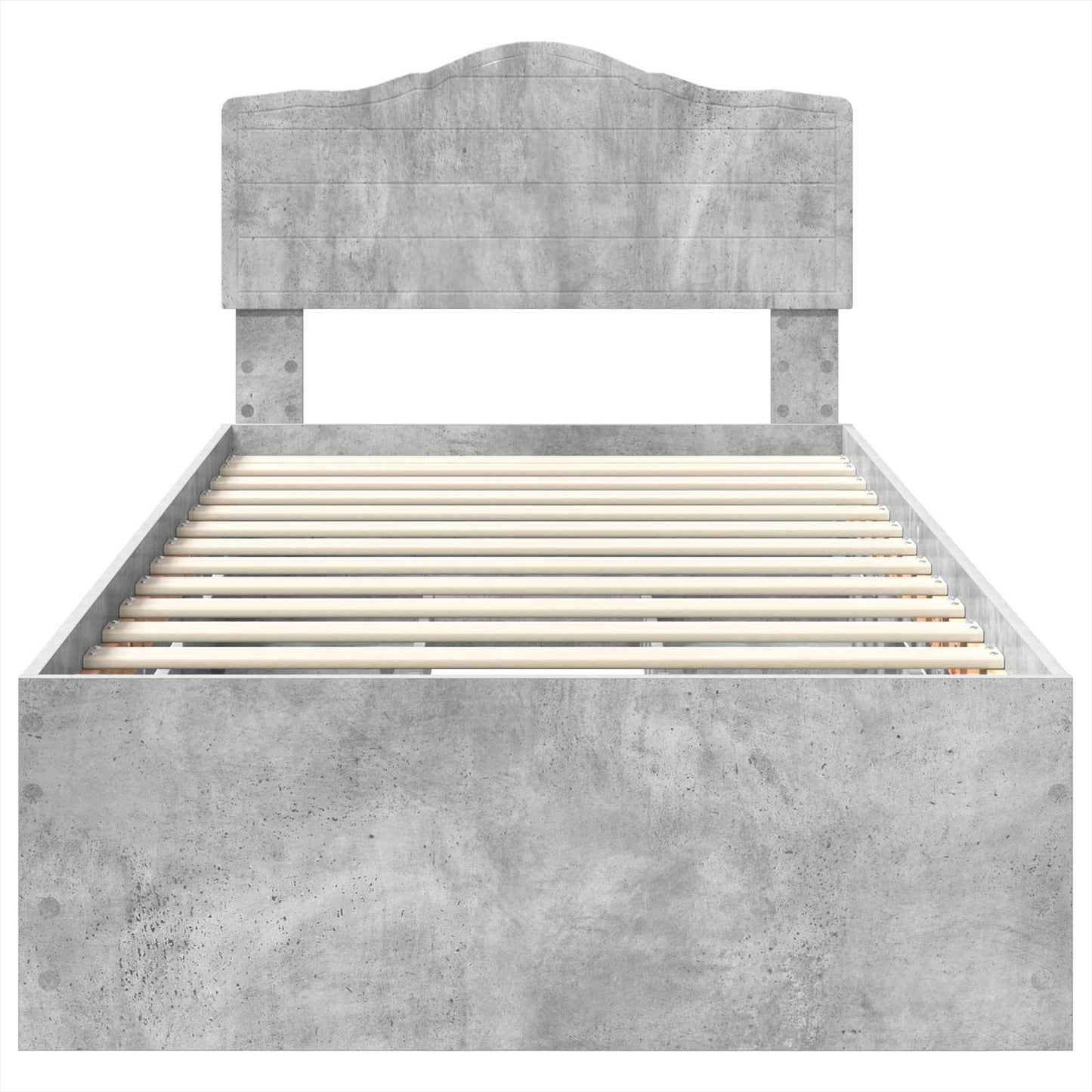 Sengestamme med skuff Betonggrå 75 x 190 cm Ingeniørtre