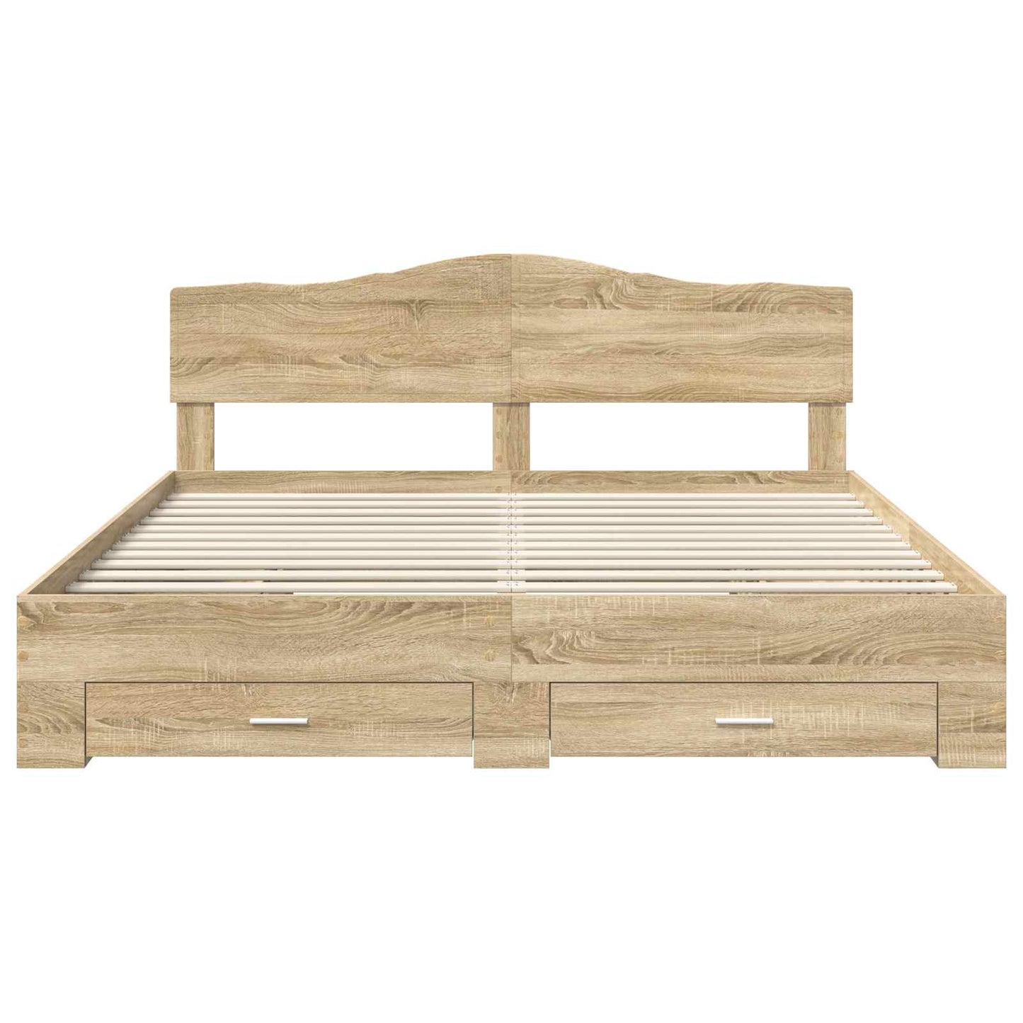 Sengestamme med skuff Sonoma eik 200 x 200 cm Konstruert tre