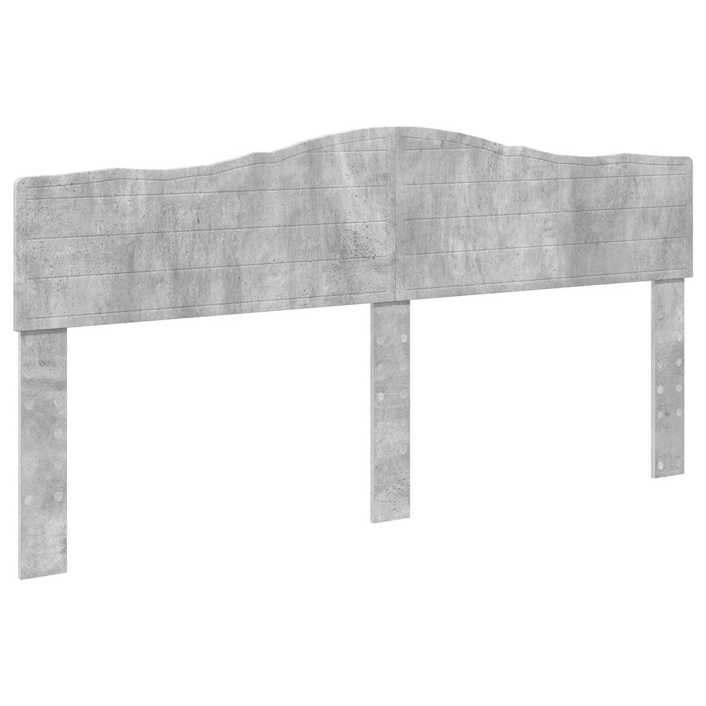 Sengestamme med skuff Betonggrå 200 x 200 cm Konstruert tre