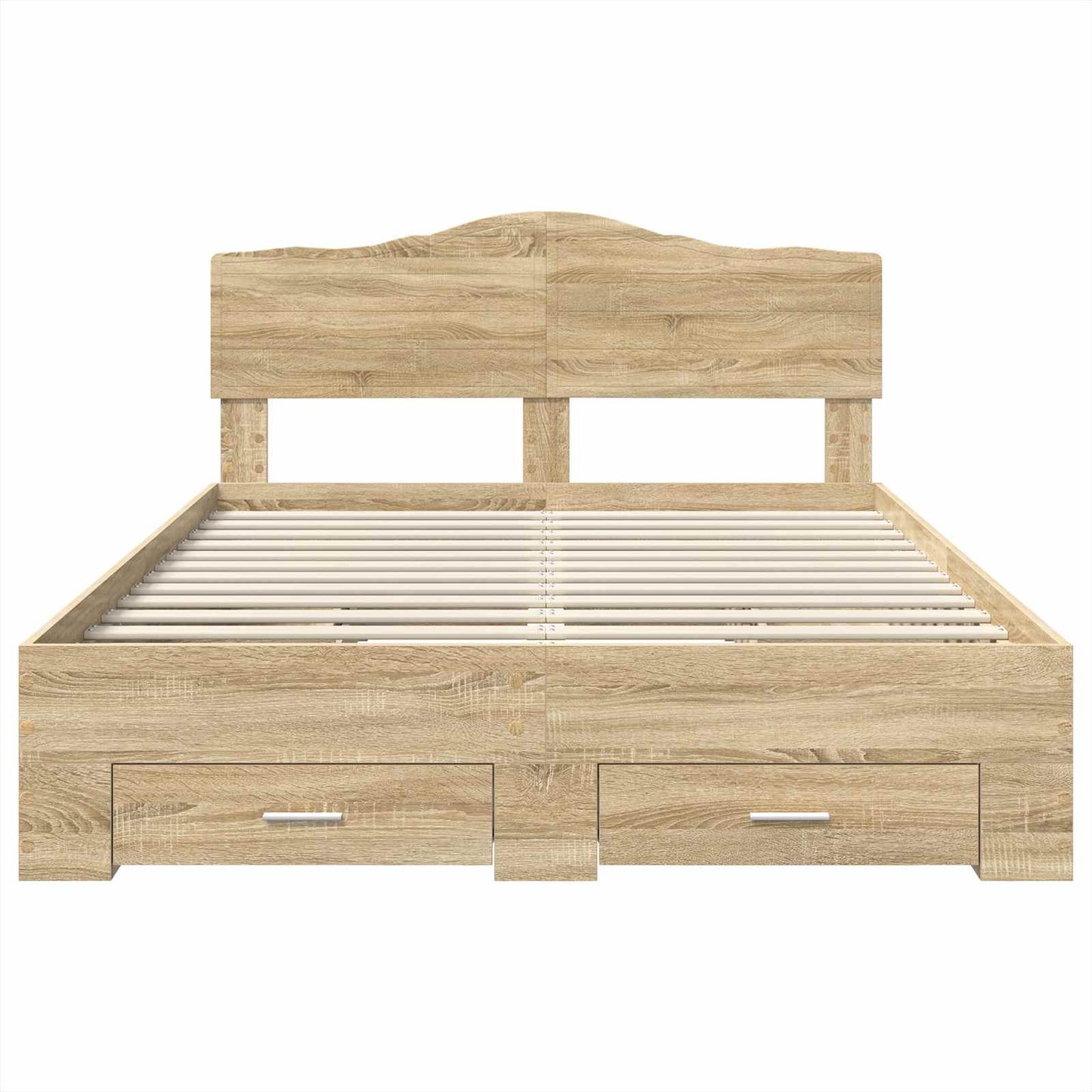 Sengestamme med skuff Sonoma eik 140 x 190 cm Konstruert tre
