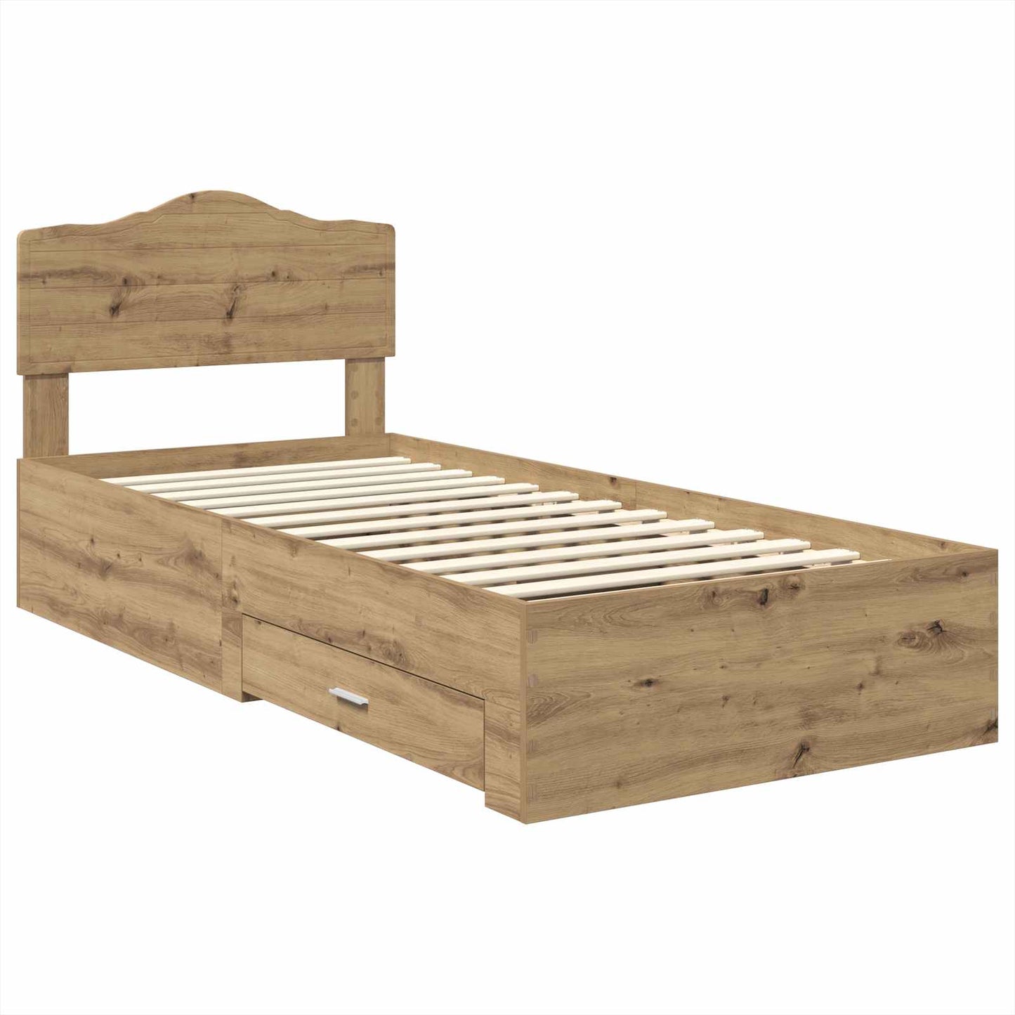 Sengestamme med skuff Artisan Eik 100 x 200 cm Konstruert tre