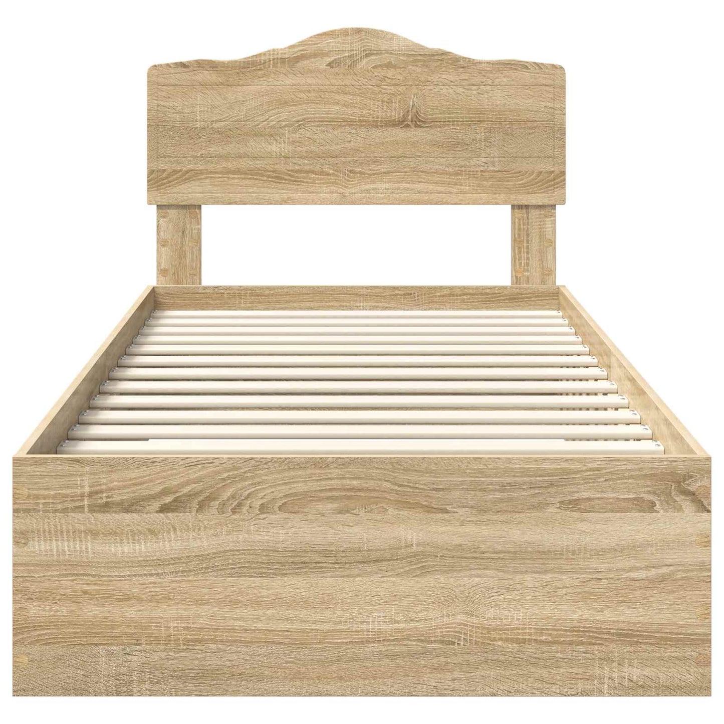 Sengestamme med skuff Sonoma eik 90 x 200 cm Konstruert tre
