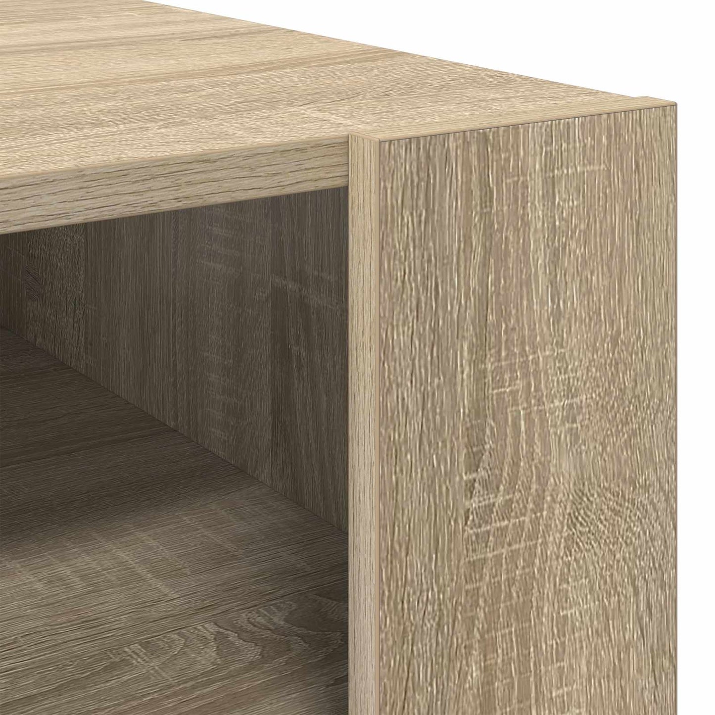 Kaffebord med lagring Sonoma eik 92 x 53 x 45 cm Konstruert tre