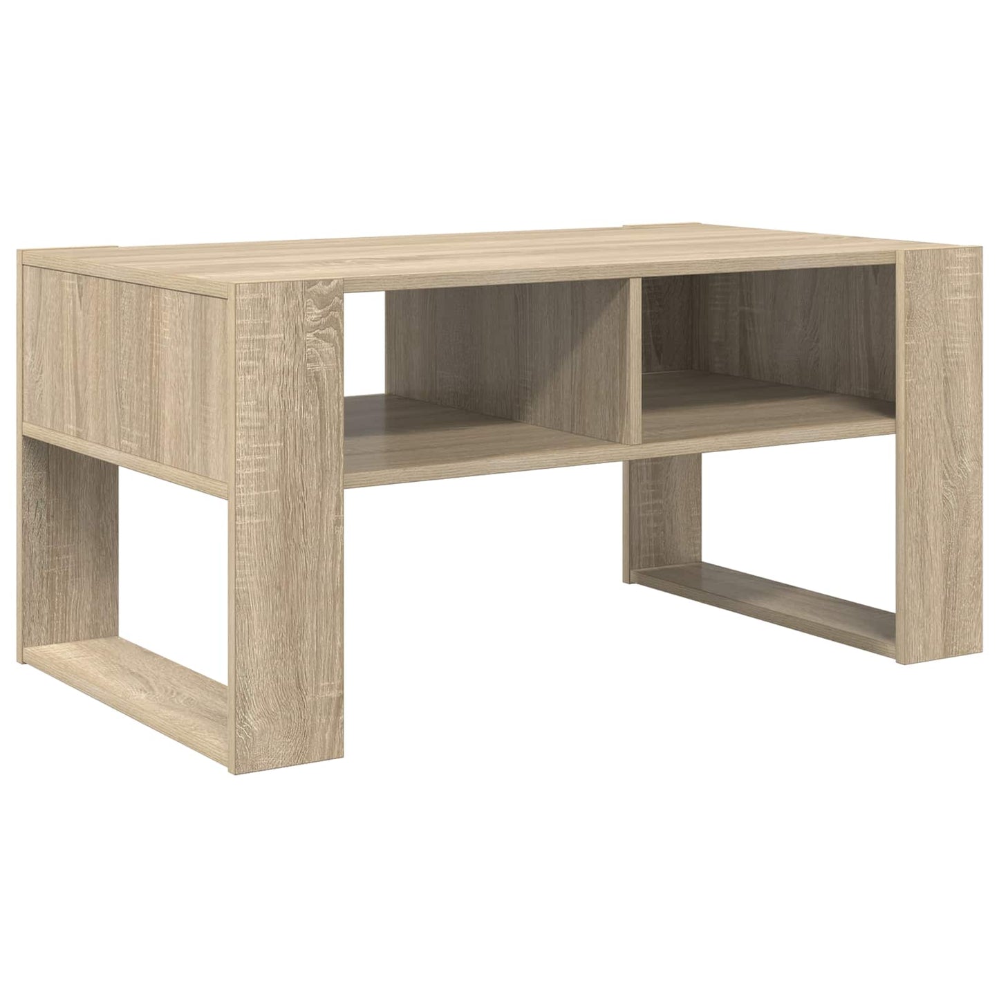 Kaffebord med lagring Sonoma eik 92 x 53 x 45 cm Konstruert tre