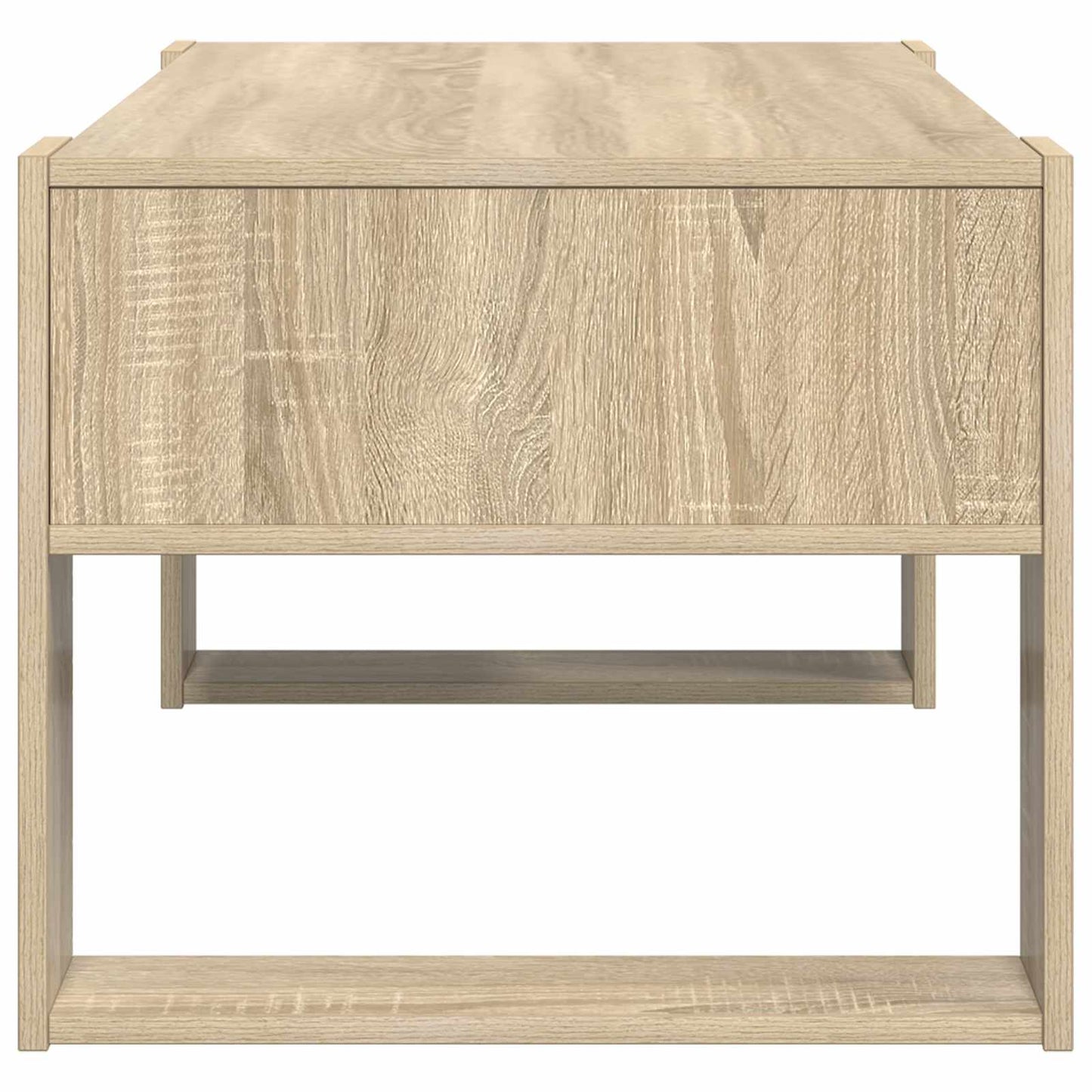 Kaffebord med lagring Sonoma eik 92 x 53 x 45 cm Konstruert tre