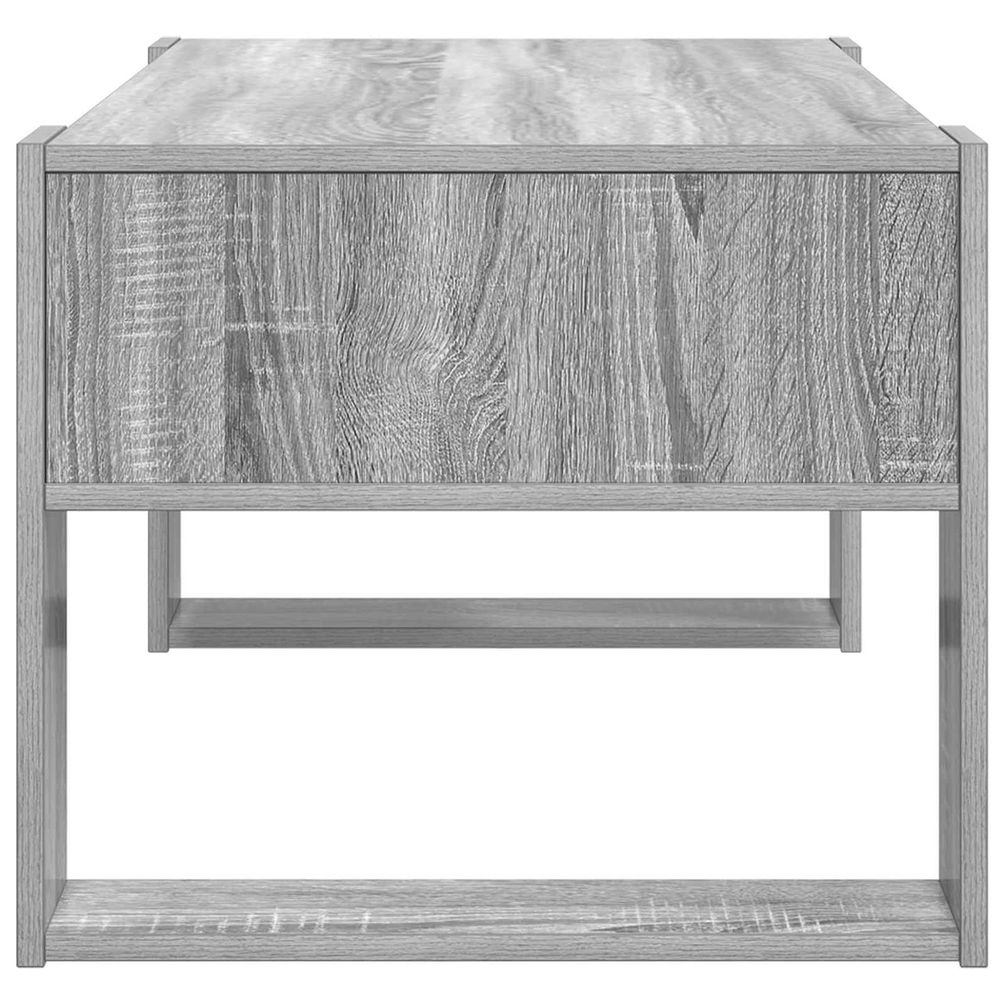 Kaffebord med lagring Grå Sonoma 92 x 53 x 45 cm Konstruert tre