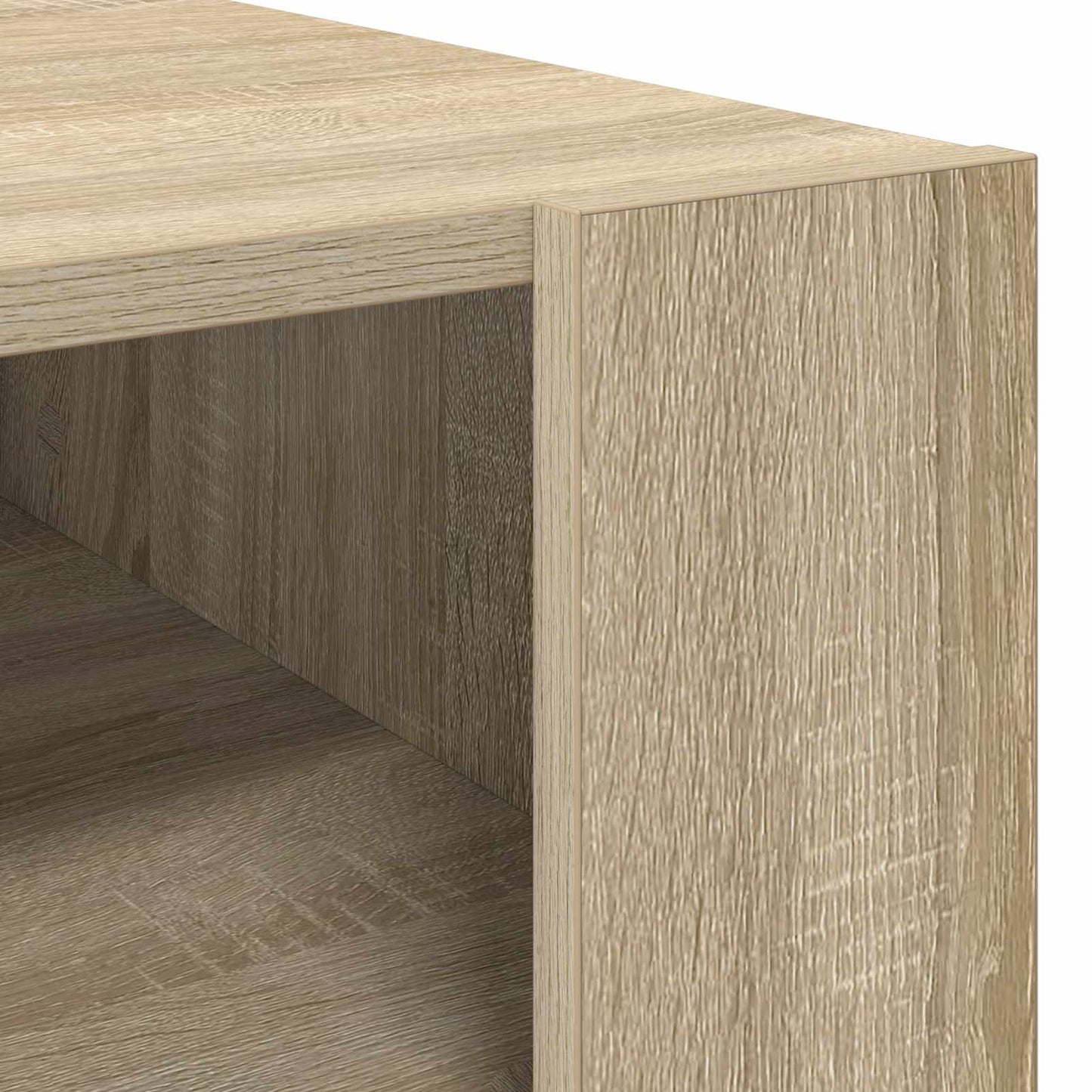 Kaffebord med lagring Sonoma eik 66 x 53 x 45 cm Konstruert tre