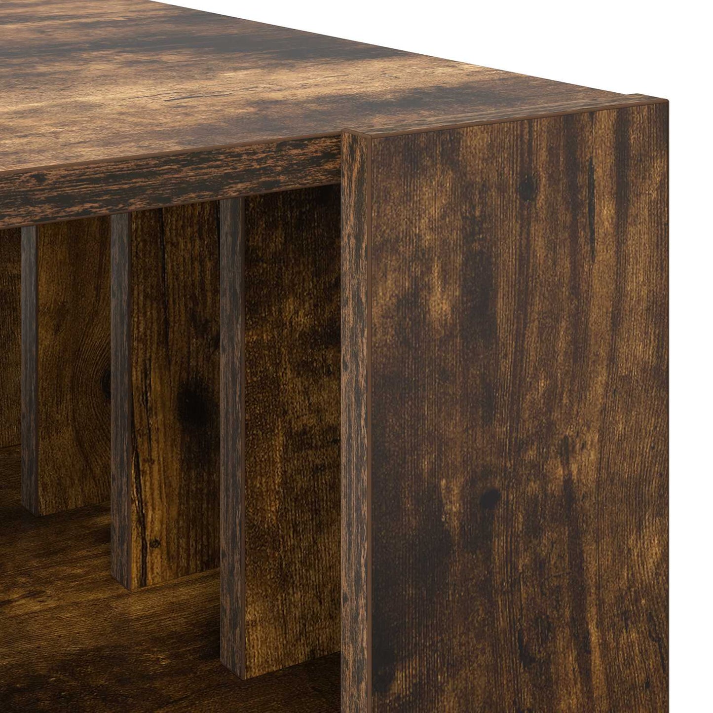 Kaffebord Røkt eik 92 x 49,5 x 45 cm Konstruert tre