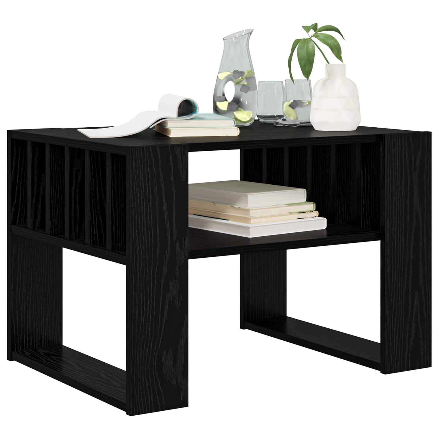 Kaffebord Svart Eik 66 x 49,5 x 45 cm Konstruert tre