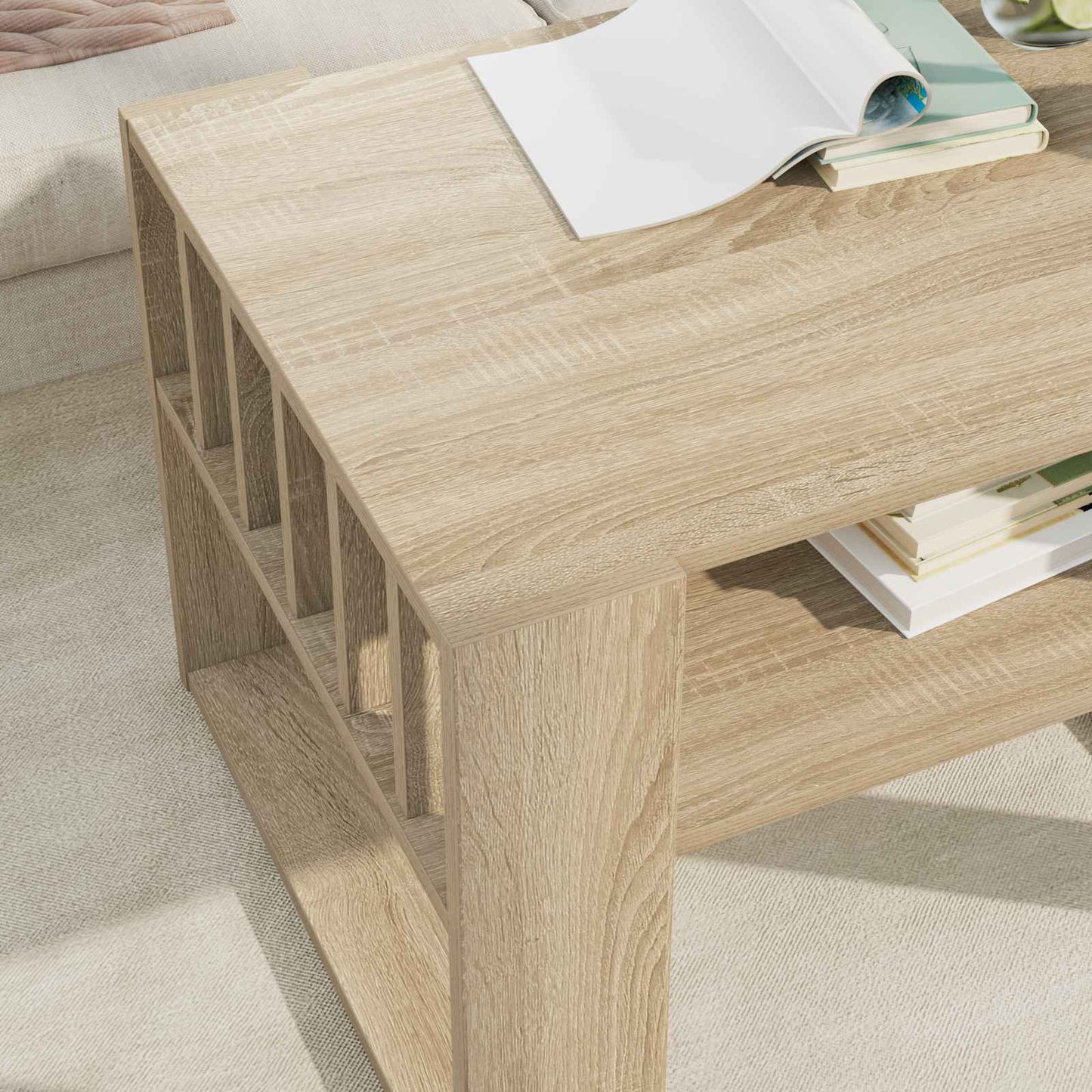 Kaffebord Sonoma eik 66 x 49,5 x 45 cm Konstruert tre
