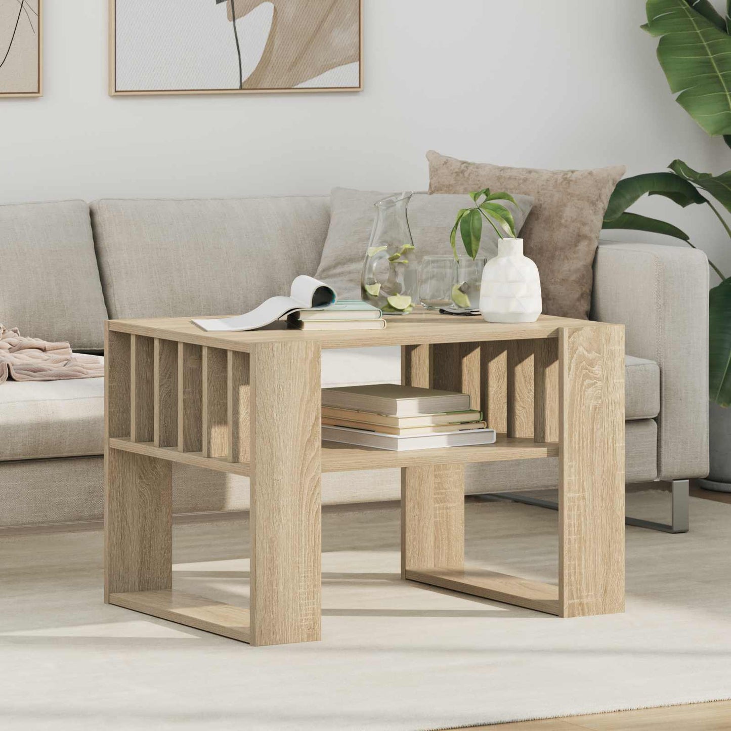 Kaffebord Sonoma eik 66 x 49,5 x 45 cm Konstruert tre