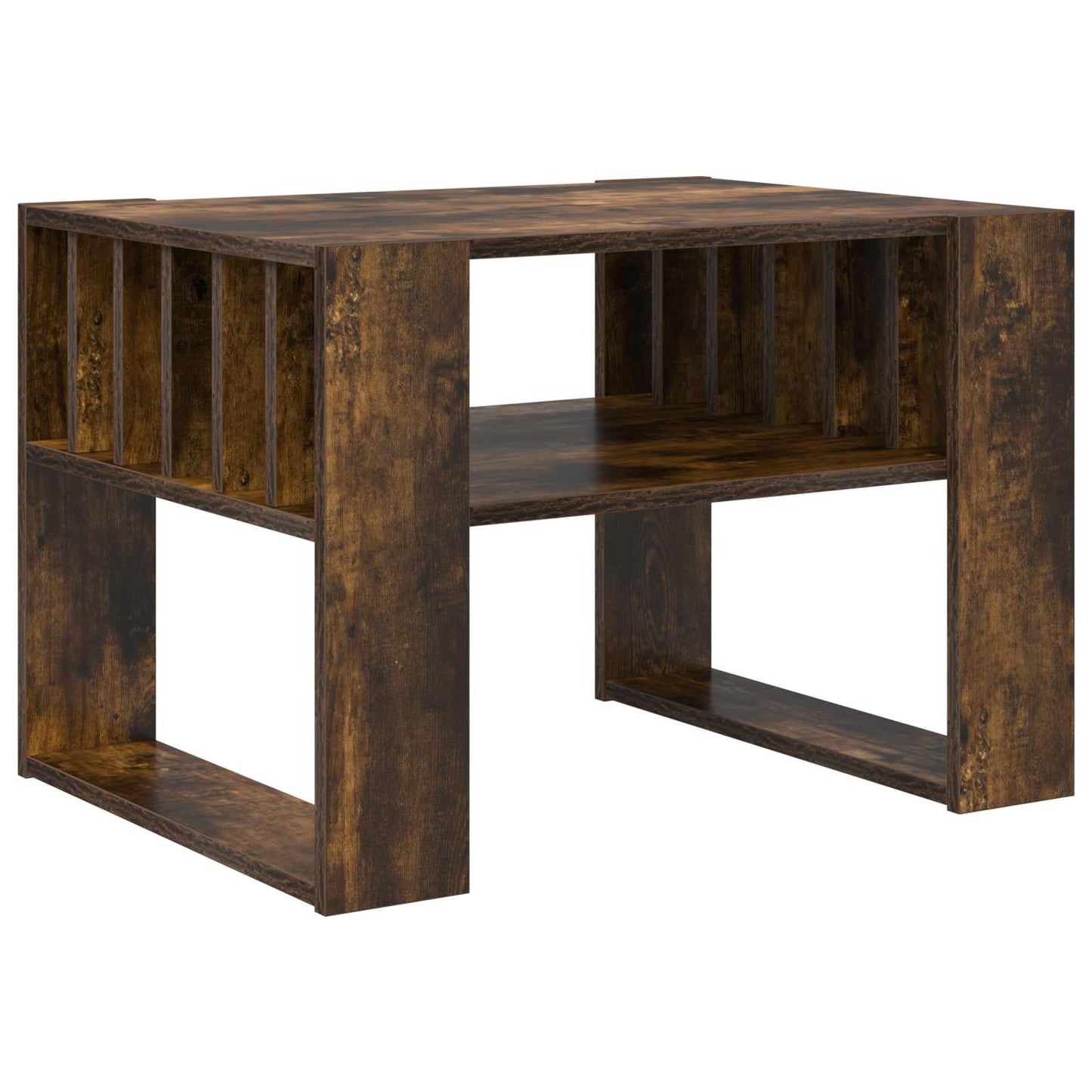 Kaffebord Røkt eik 66 x 49,5 x 45 cm Konstruert tre
